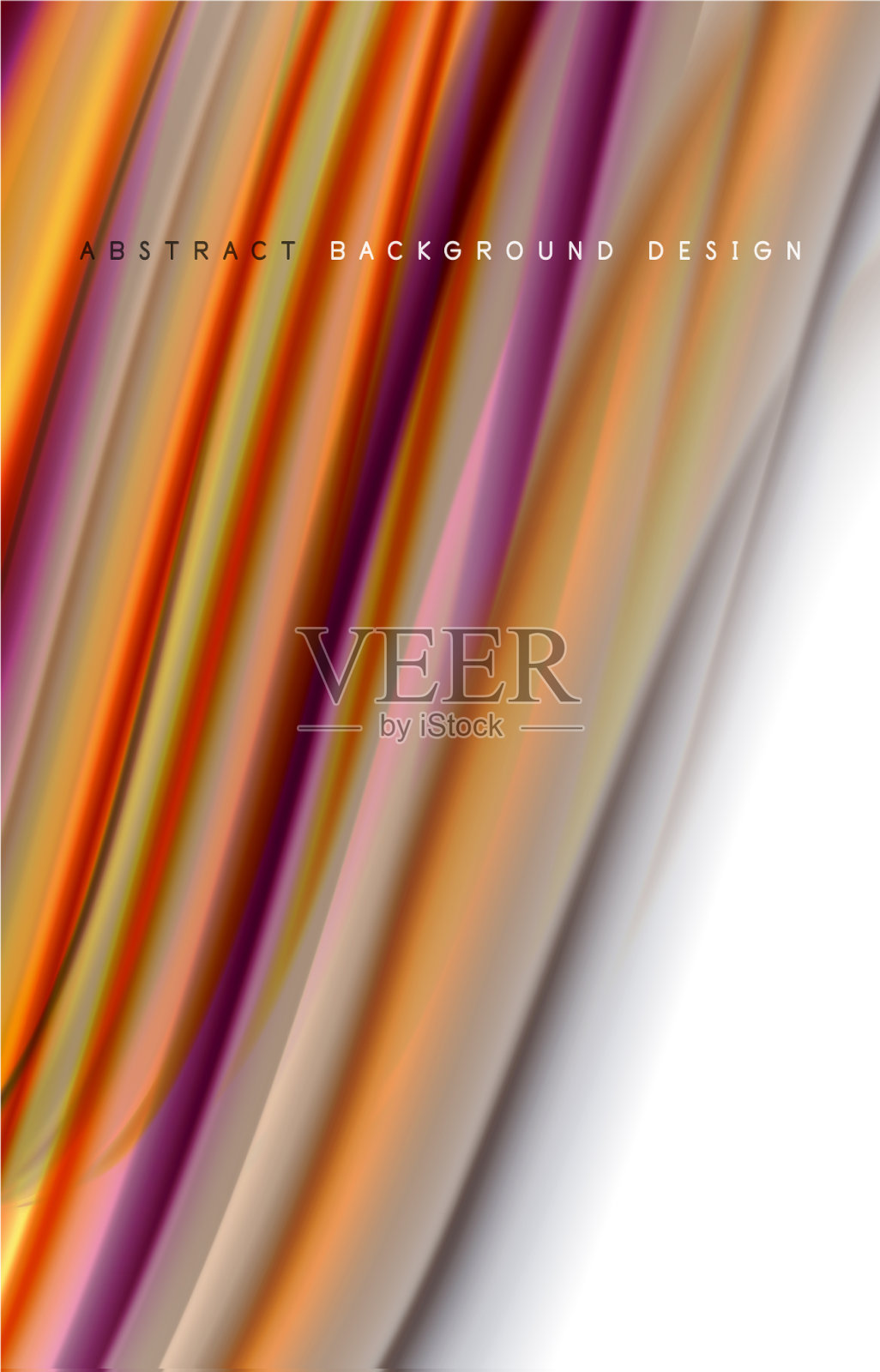 抽象背景-流体颜色梯度波插画图片素材