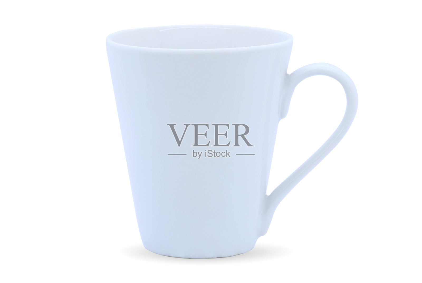 白色杯子孤立在白色照片摄影图片