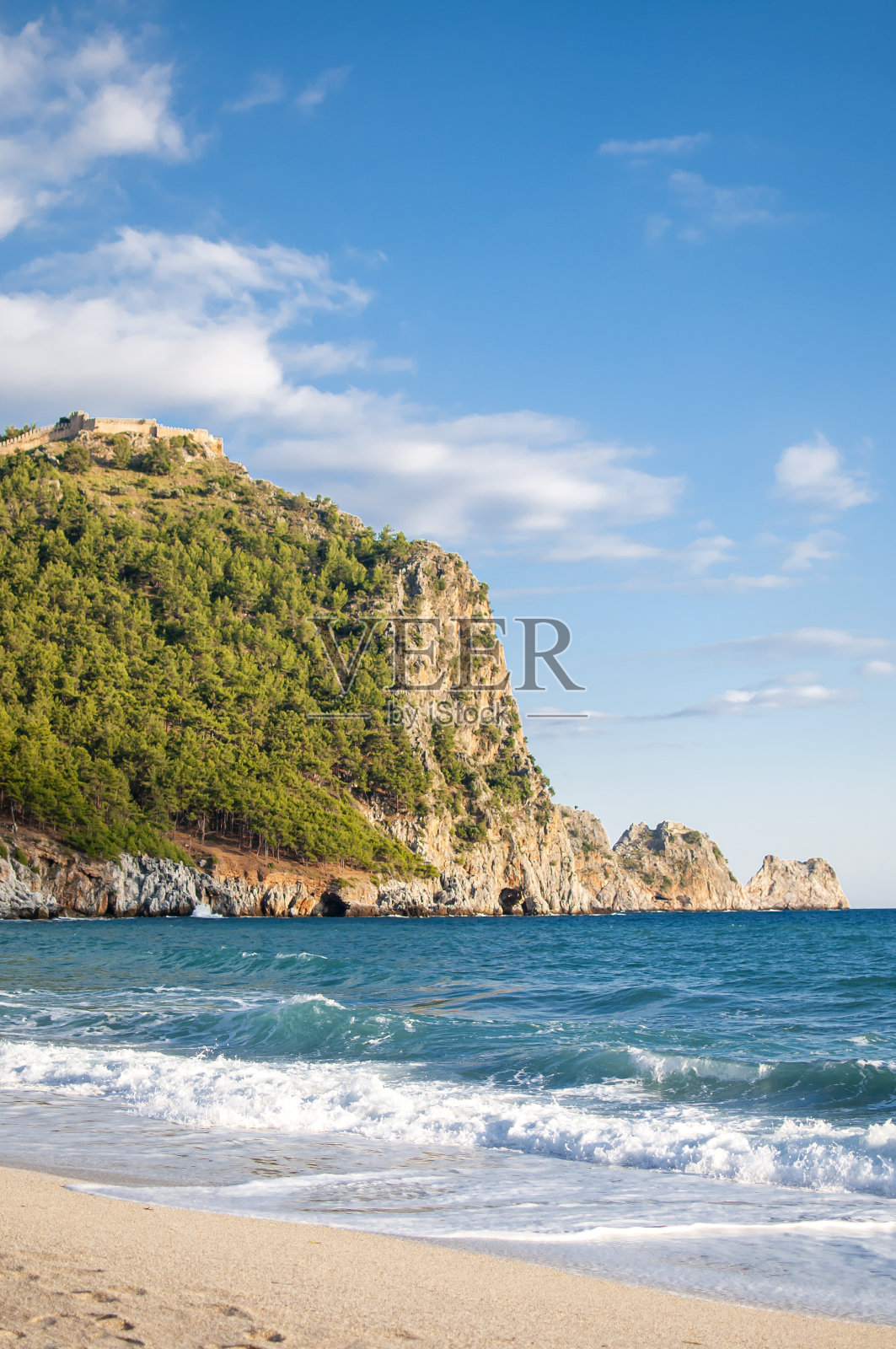 土耳其阿兰亚全景城市景观照片摄影图片