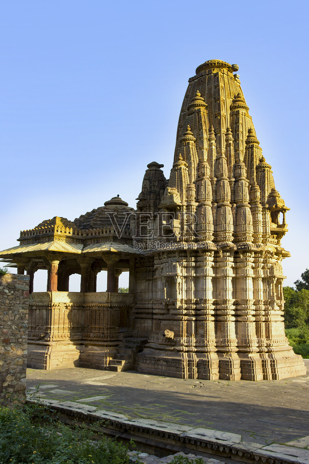 印度萨里斯卡国家公园的坎克瓦里堡照片摄影图片