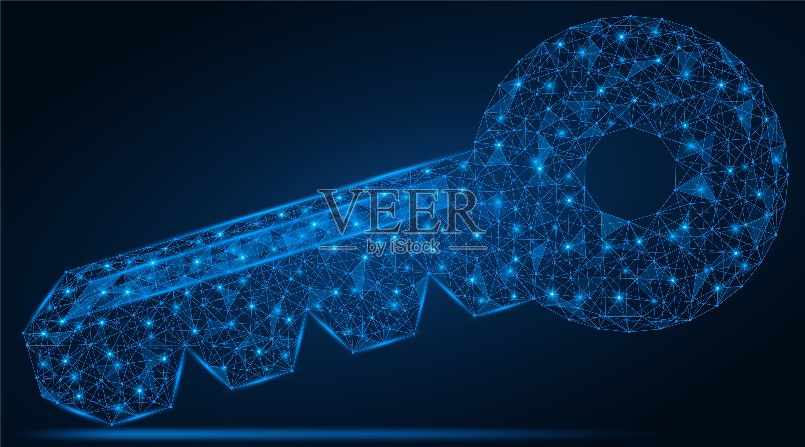 电子锁的数字钥匙。插画图片素材