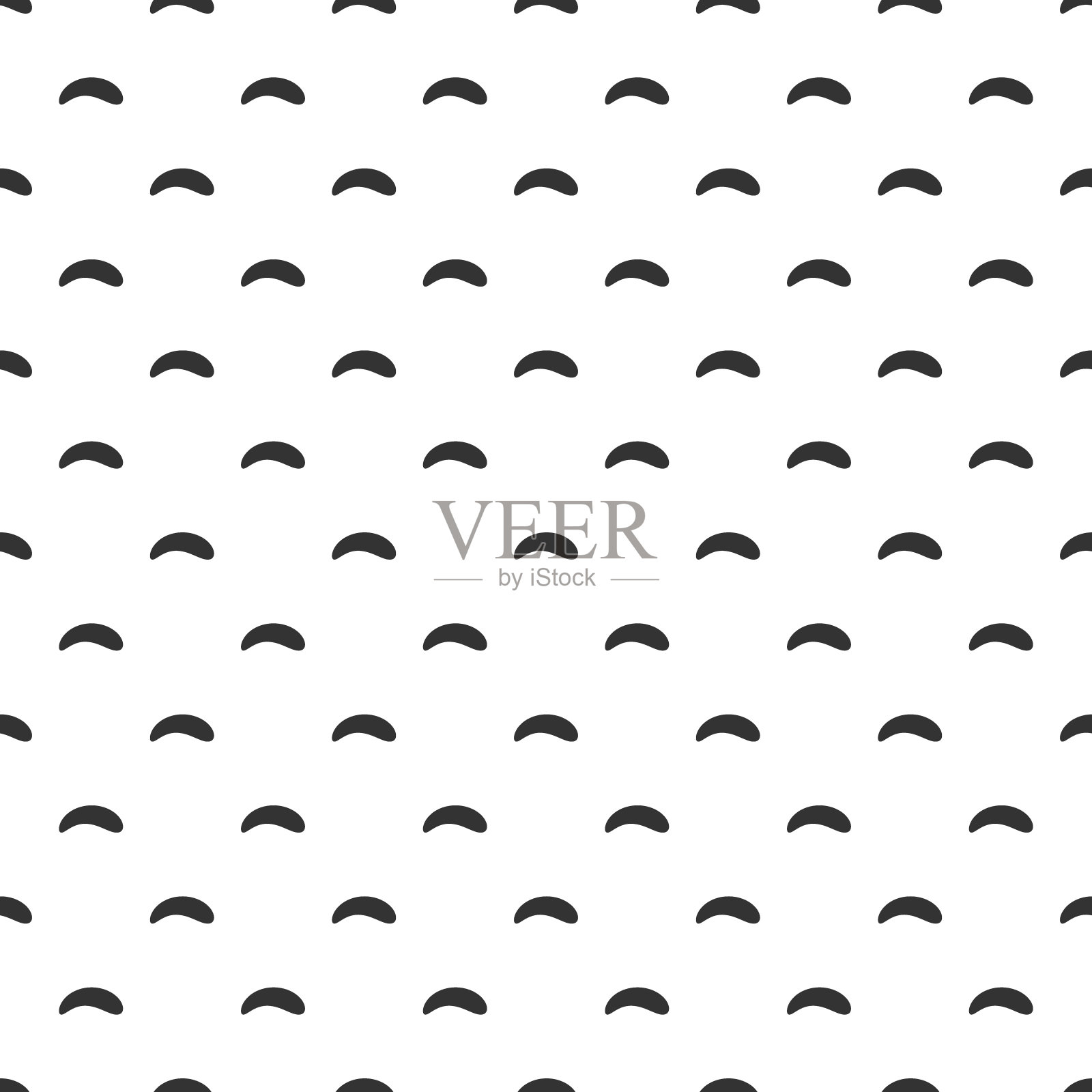 无缝抽象图案的小黑破旧的笔触或斑点上的白色。手绘，随笔风格。插画图片素材