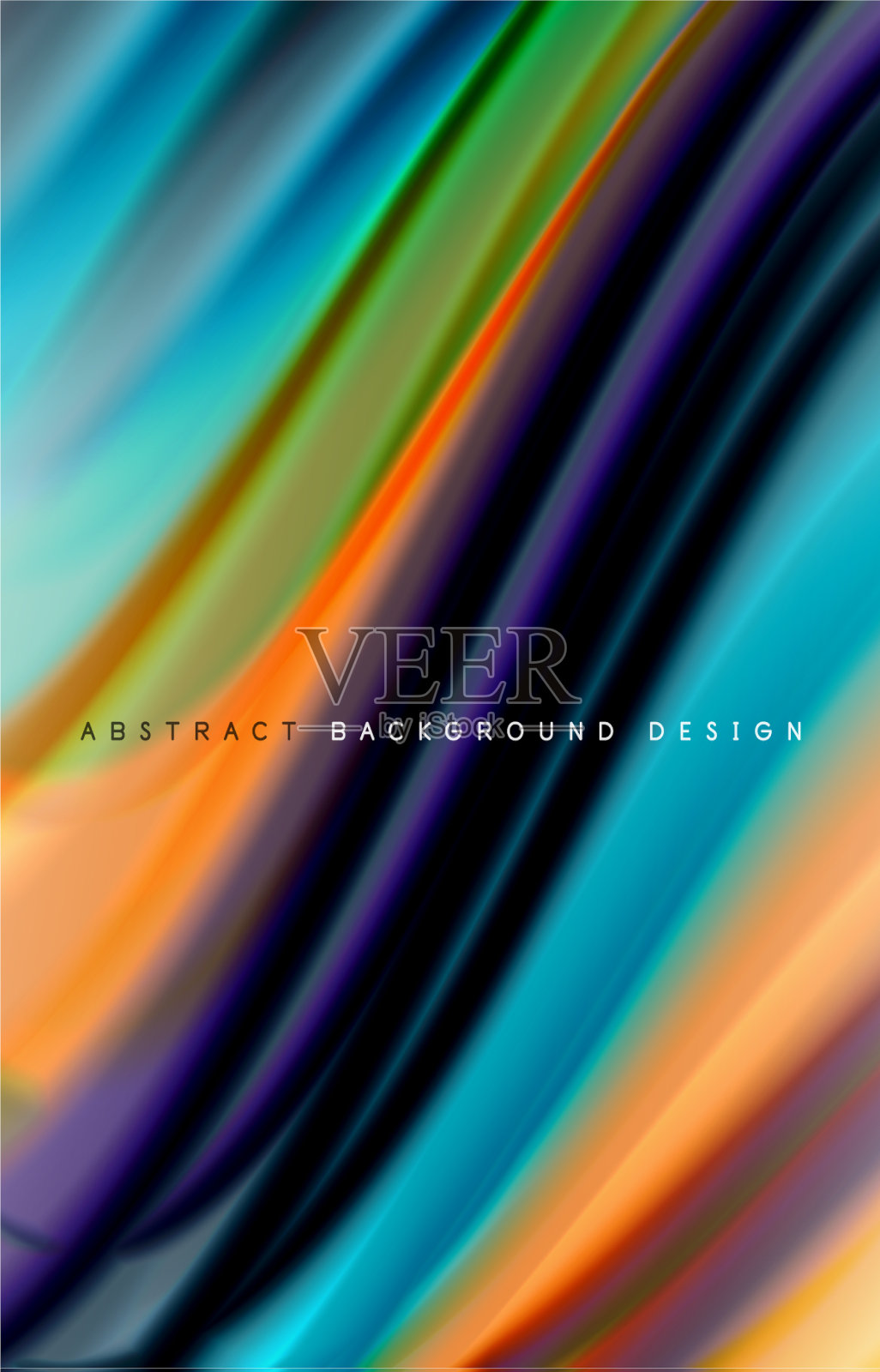 抽象背景-流体颜色梯度波插画图片素材