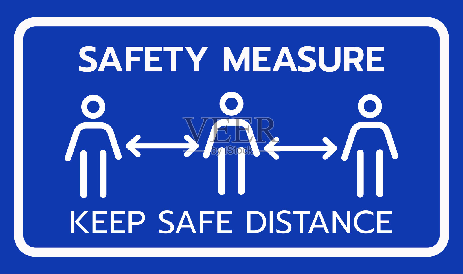 社会距离。足迹的迹象。保持1-2米的距离。Coronovirus流行的保护。矢量图插画图片素材