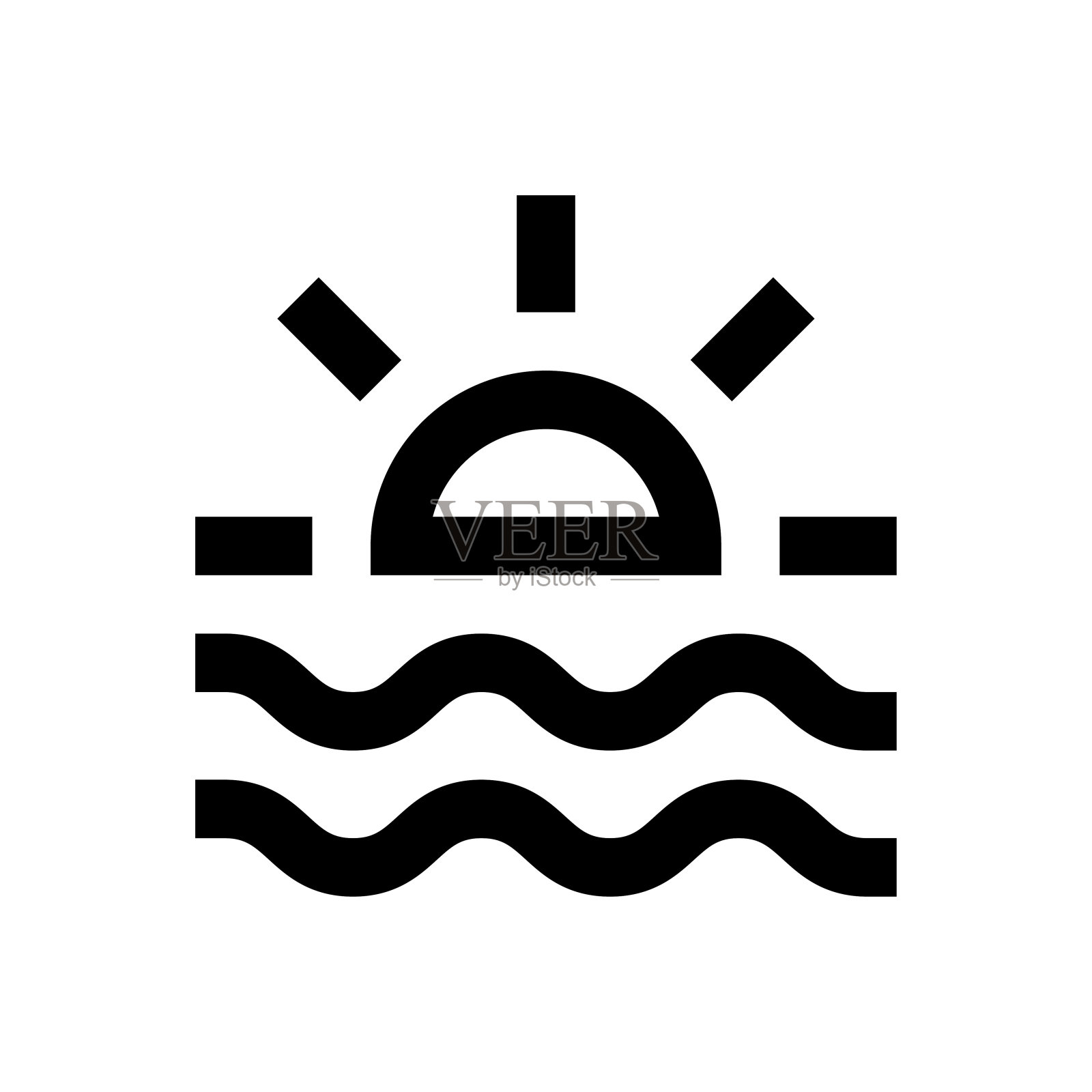 海滩插画图片素材