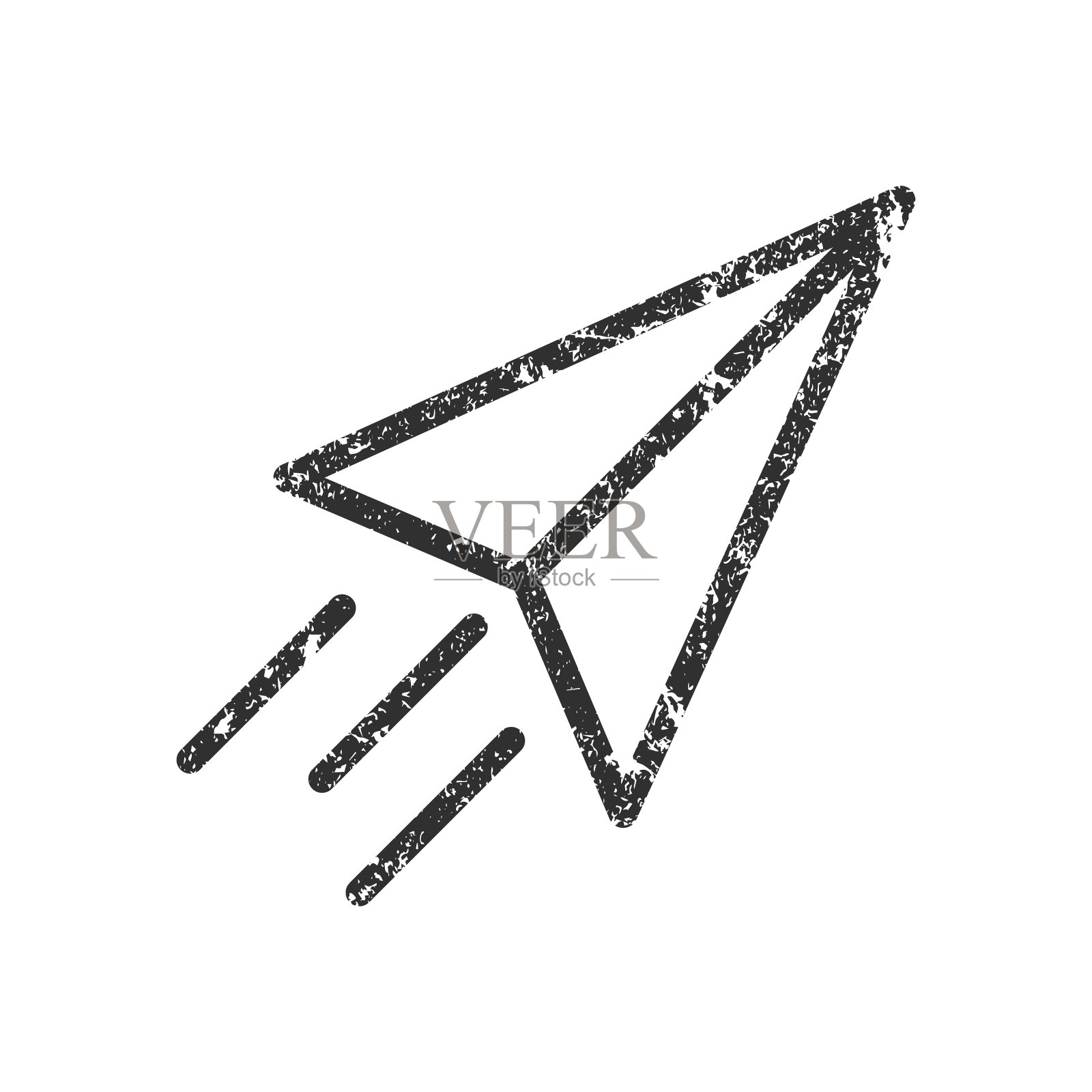 发送邮件图标按钮标志。纸飞机导航标志符号。矢量插图形象。孤立在白色背景上。插画图片素材