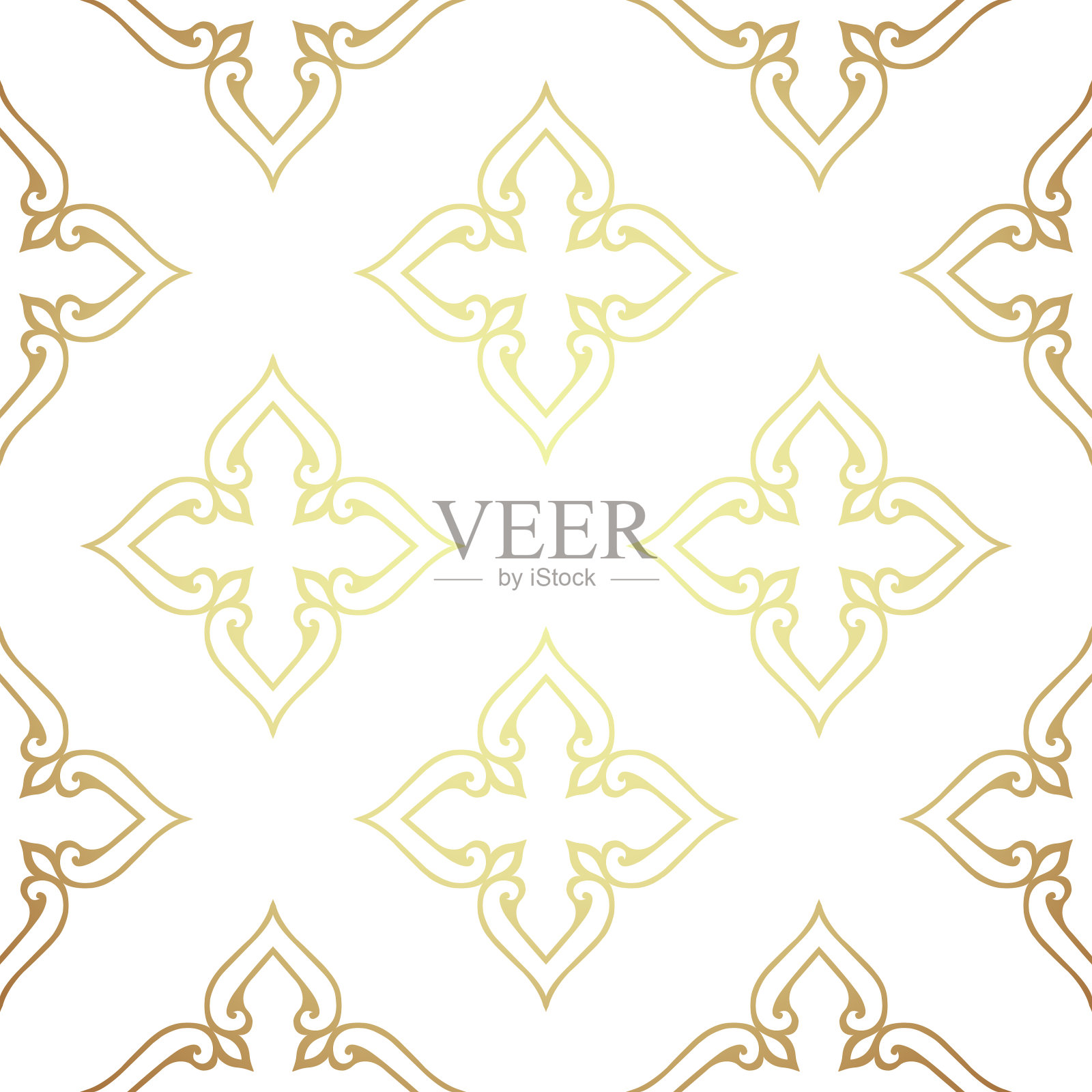 大马士革黑色无缝背景。金银丝东方豪华饰品。马赛克民族风格的装饰图案。插画图片素材