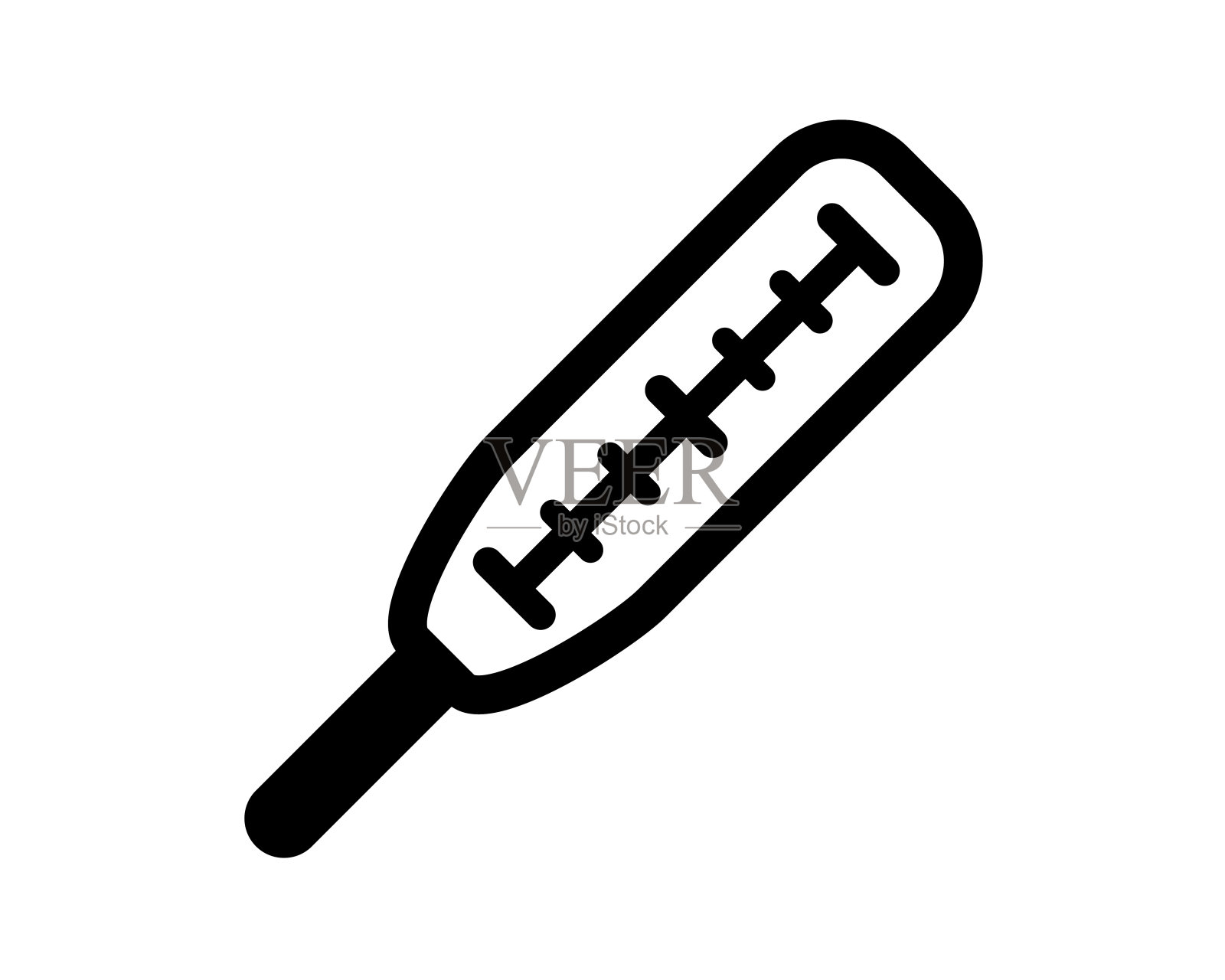 温度计图标。插画图片素材