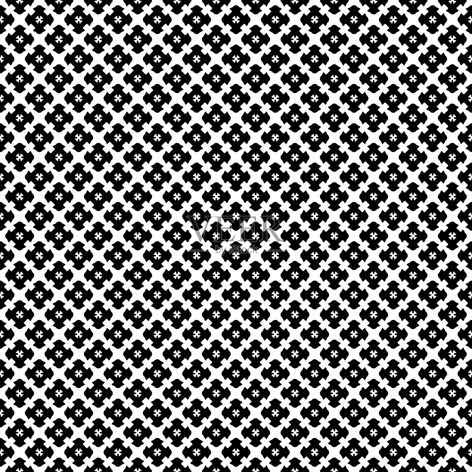 无缝图案黑白色哥特纹理插画图片素材