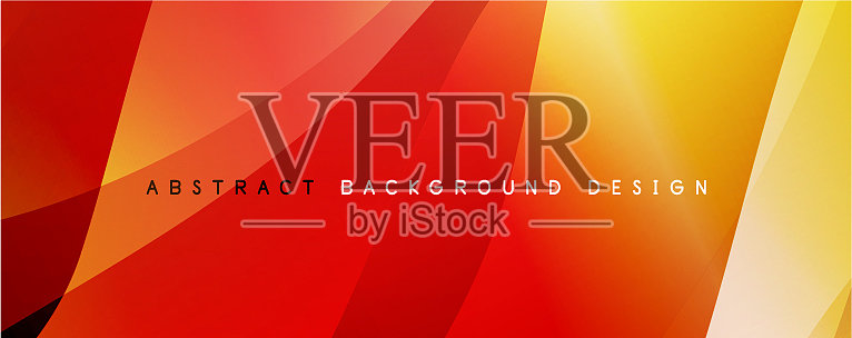 波浪液体风格的线条与阴影和灯光插画图片素材