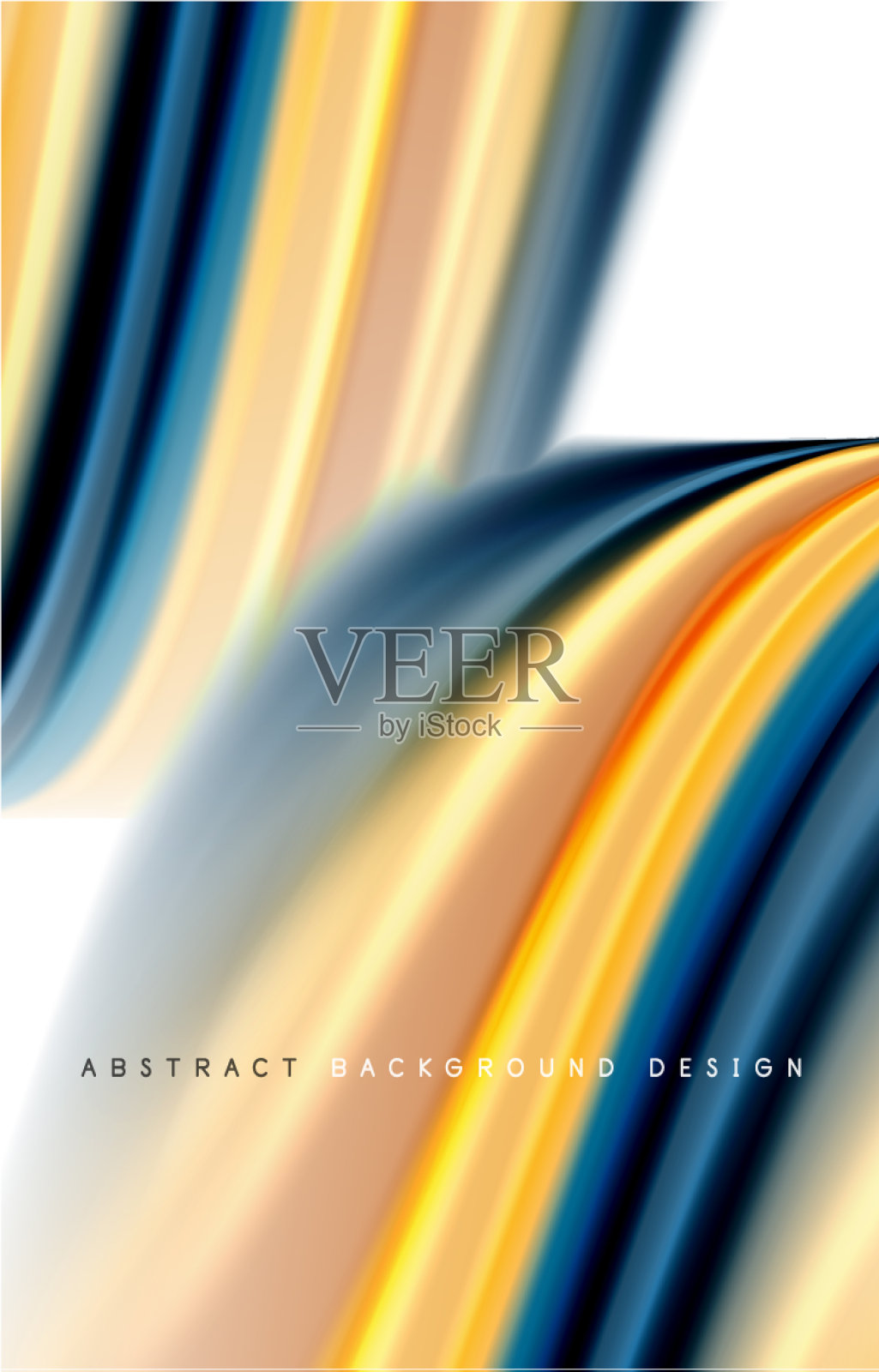 抽象背景-流体颜色梯度波插画图片素材