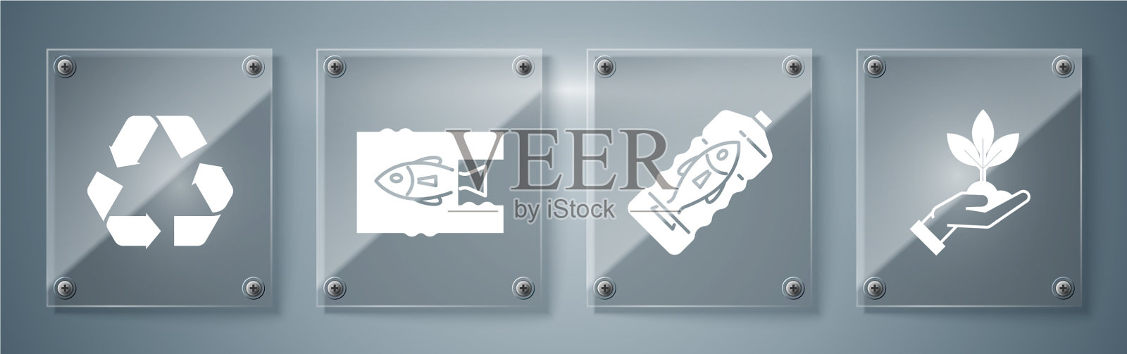 32、设厂在手环保图标素材