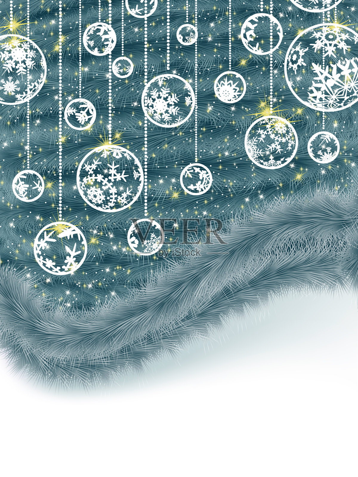 新年和圣诞贺卡。EPS 8插画图片素材