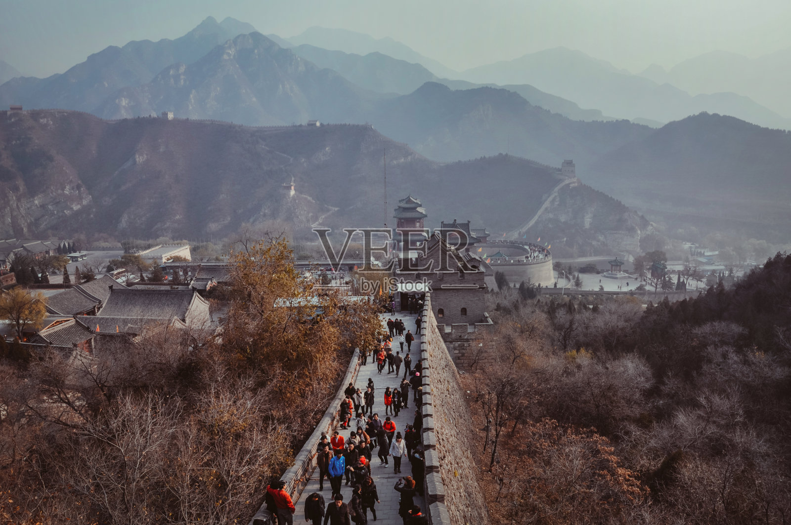 长城之冬照片摄影图片