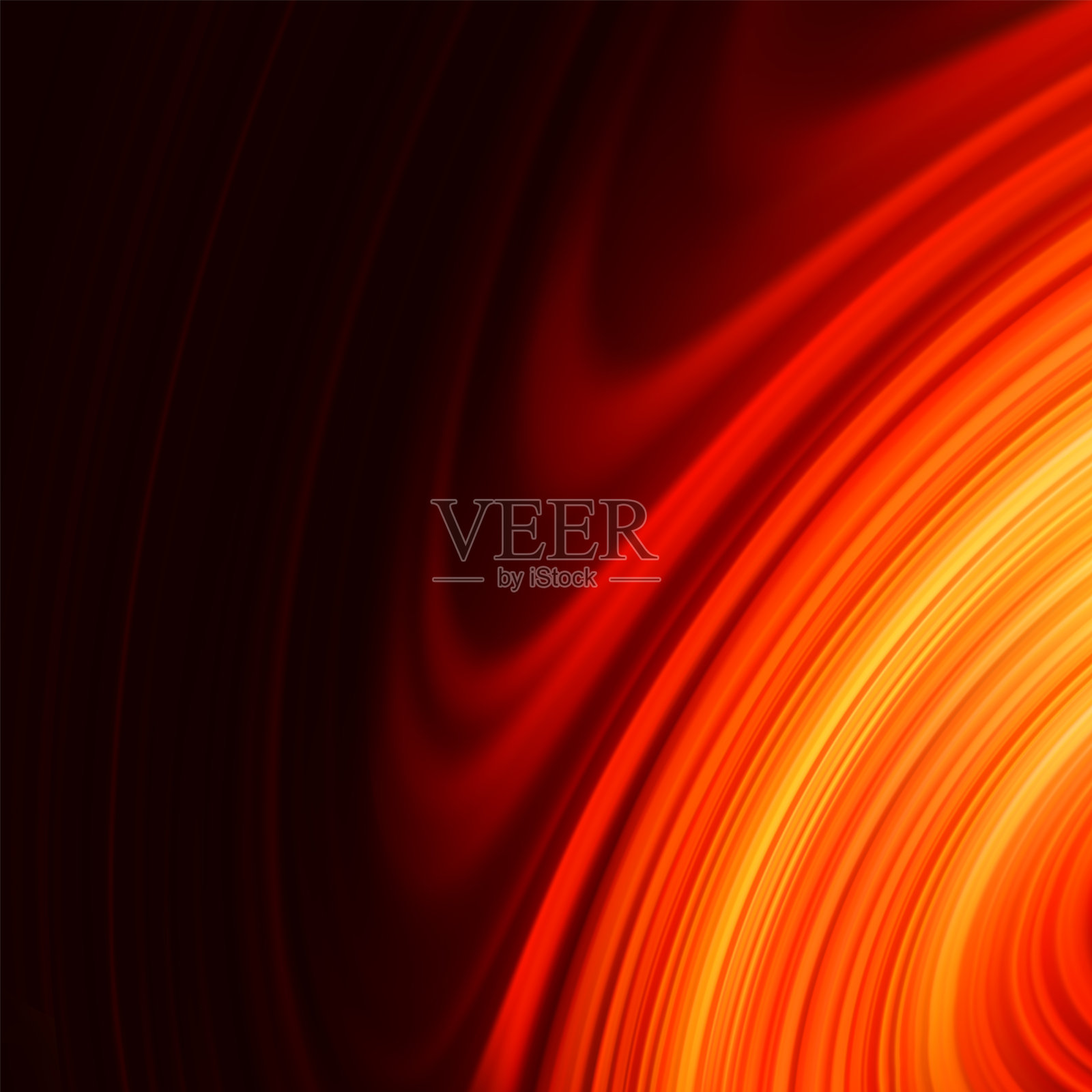 红色平滑扭曲光线背景。EPS 8设计元素图片