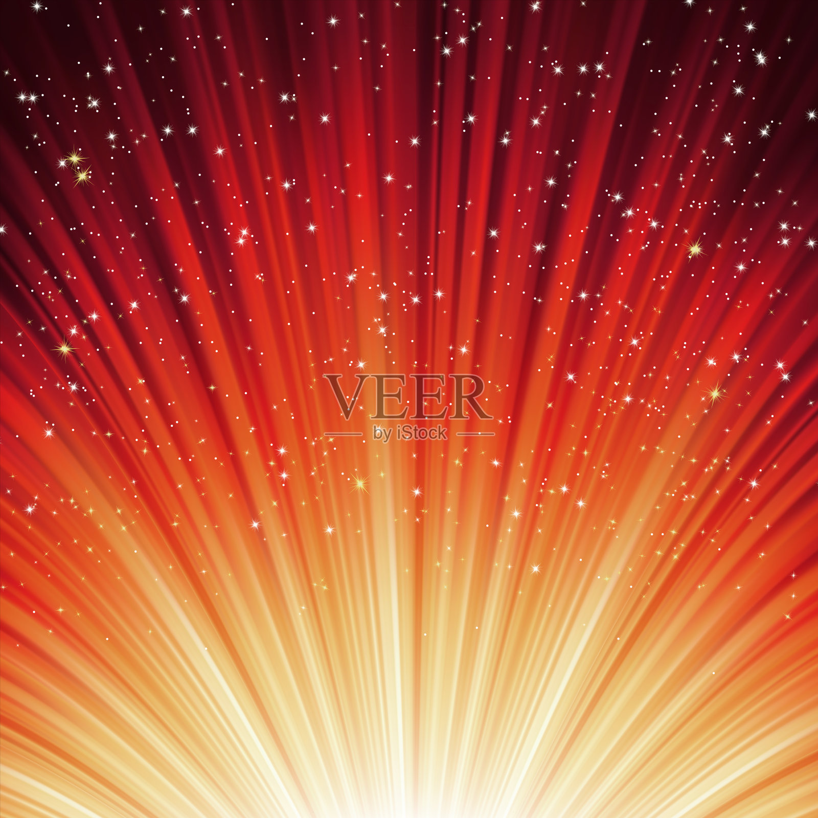 星光闪烁，雪花飘飘。EPS 8插画图片素材