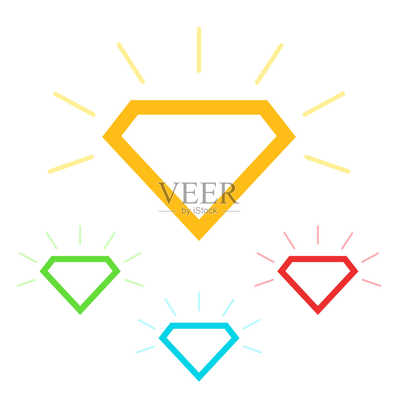 设置钻石图标颜色钻石图标图标素材