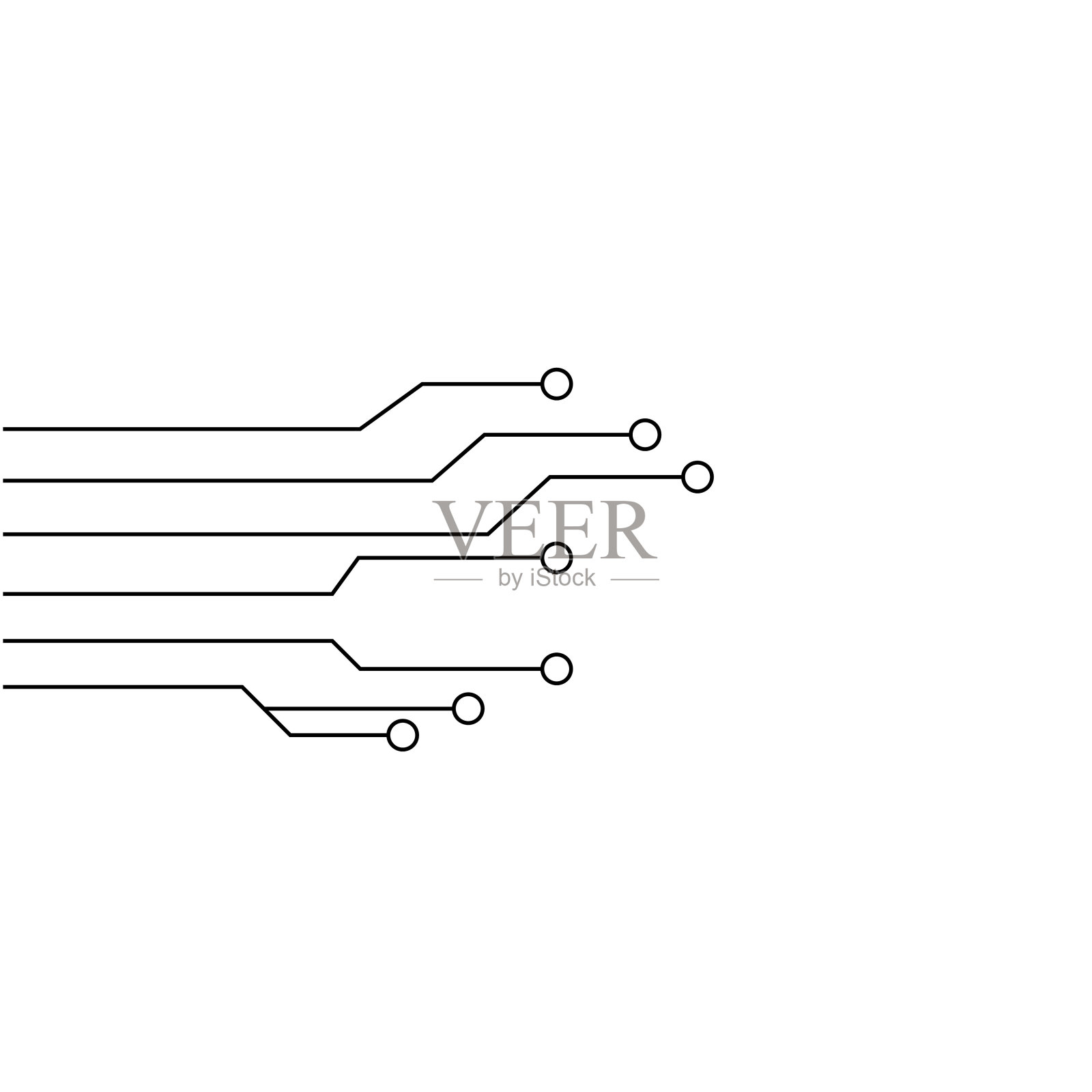 电路矢量插图设计模板插画图片素材