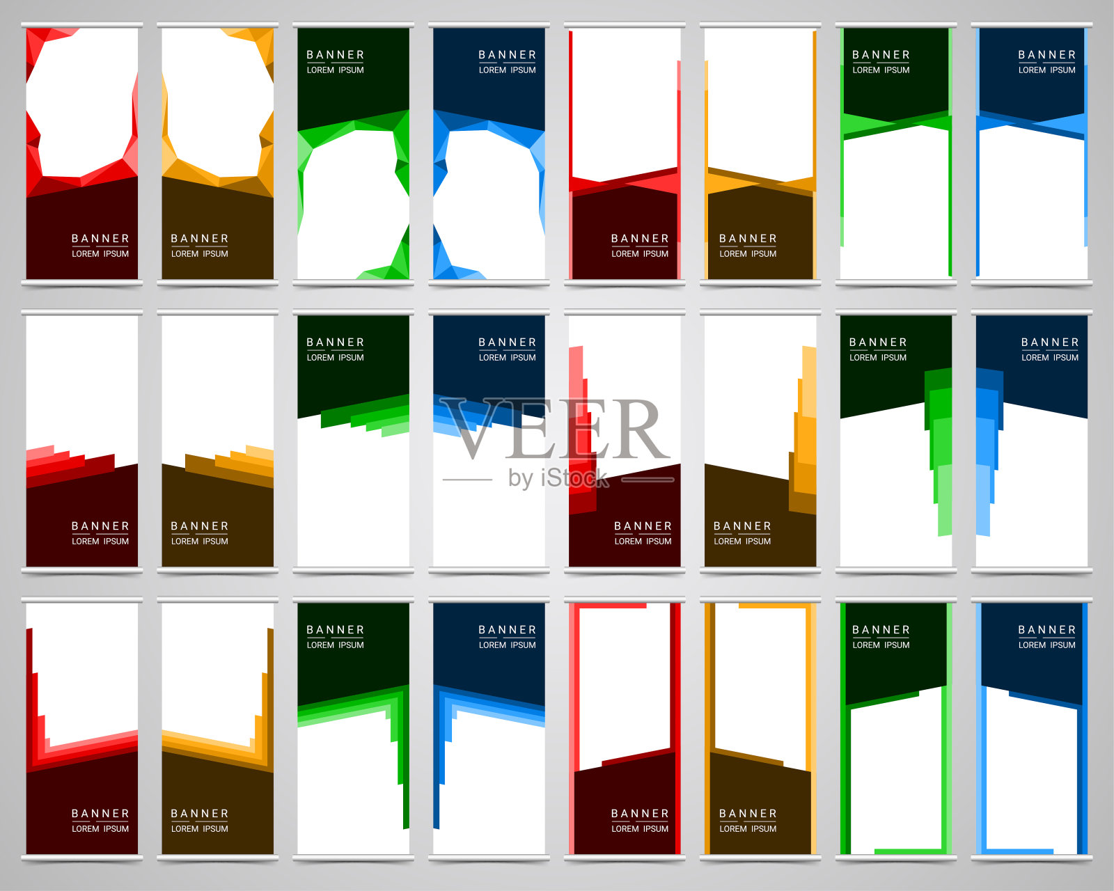 摘要企业业务卷模板，矢量图设计模板素材