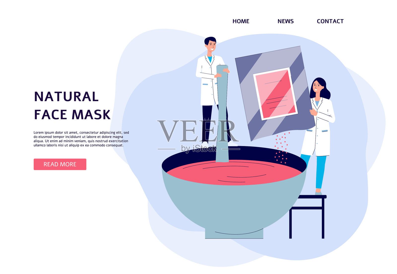 横幅为美容制作用插画图片素材