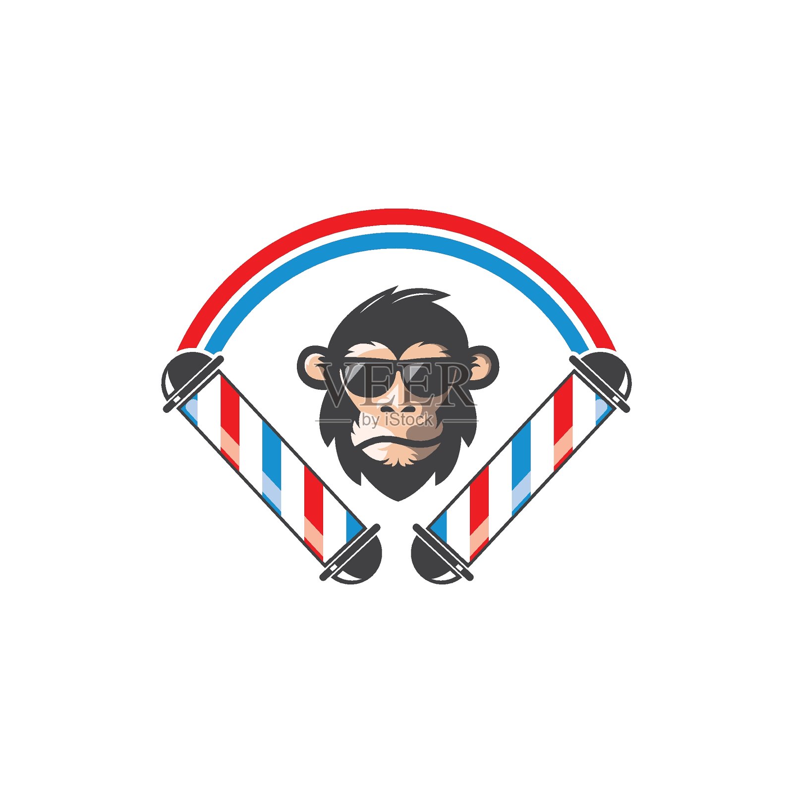 理发店图标标志向量图标插画图片素材