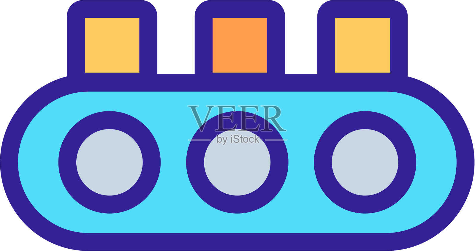 自动化图标孤立轮廓符号设计元素图片