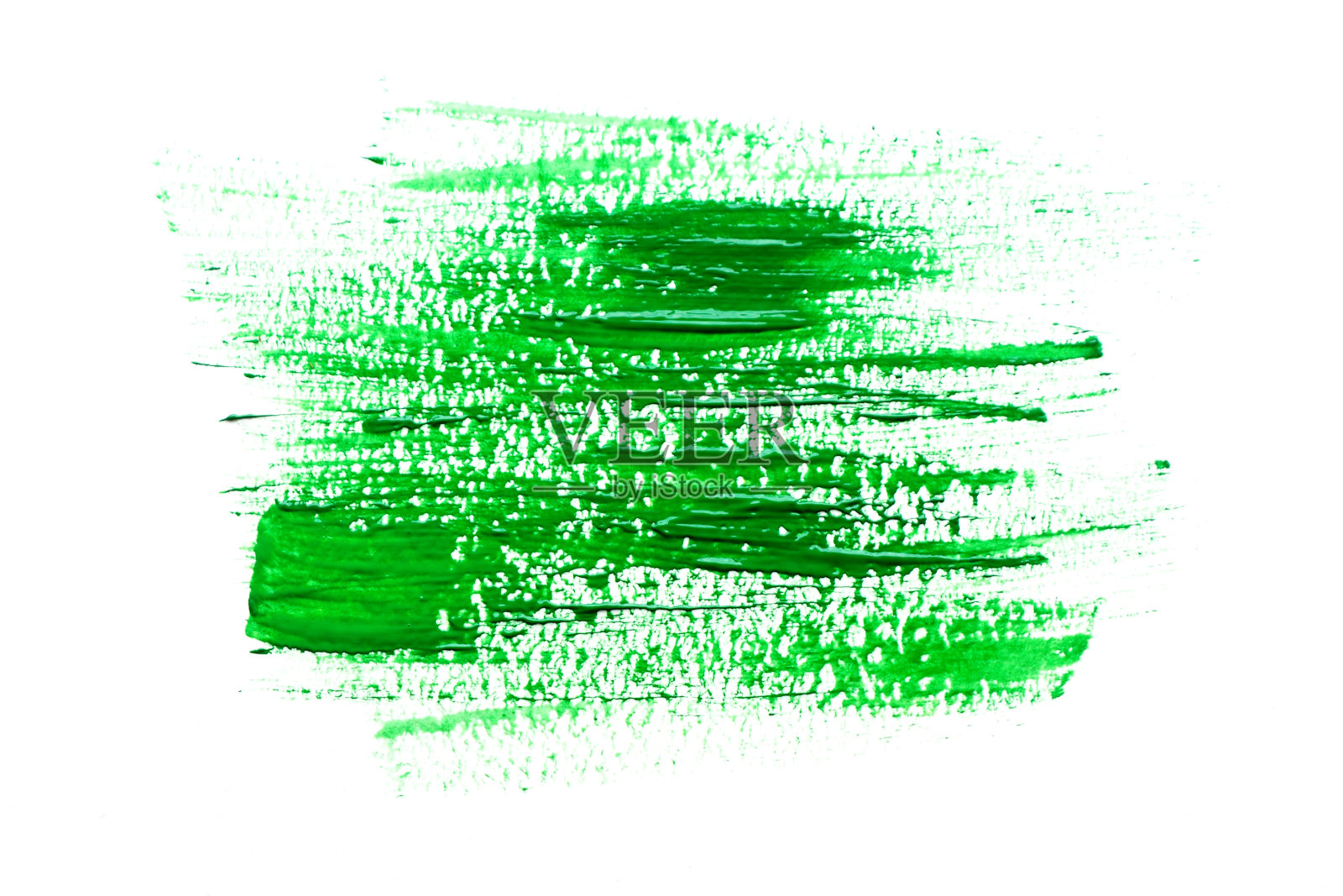 涂丙烯酸漆成深绿色。不均匀的中风。空间的文本。照片摄影图片