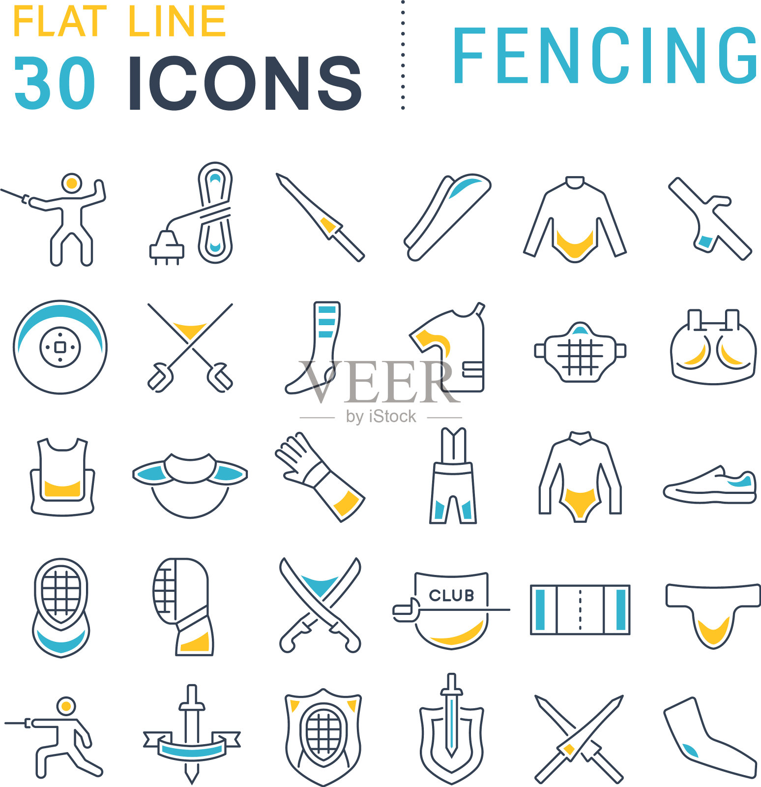 设置线条图标图标素材