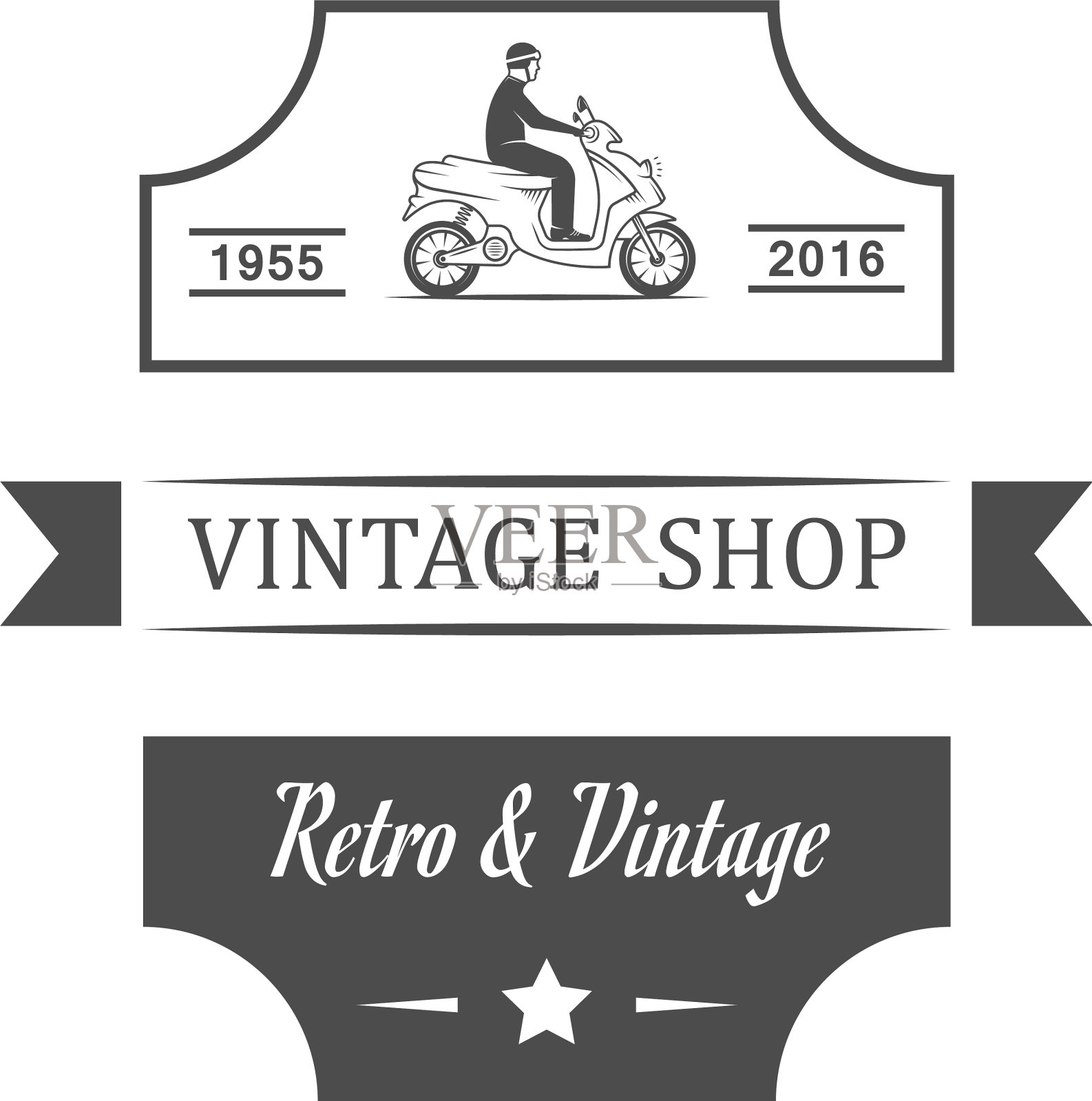 复古的古董店插画图片素材