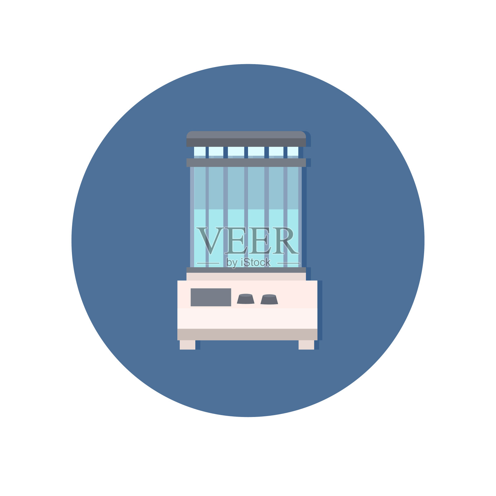 专业医学实验室用显微镜用玻璃烧瓶、试管、科研设备、生物科学教育理念插画图片素材