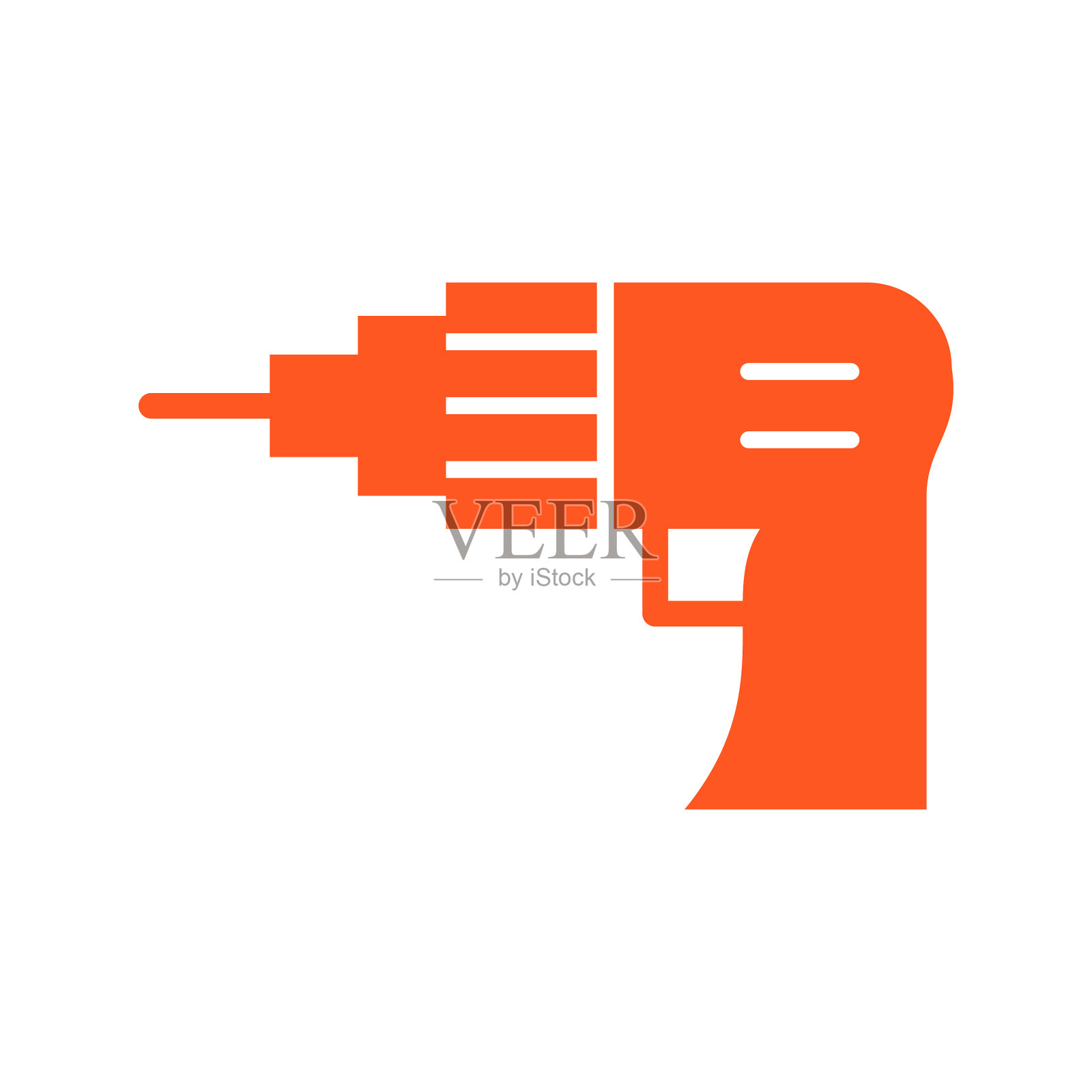 美丽的钻机字形图标插画图片素材