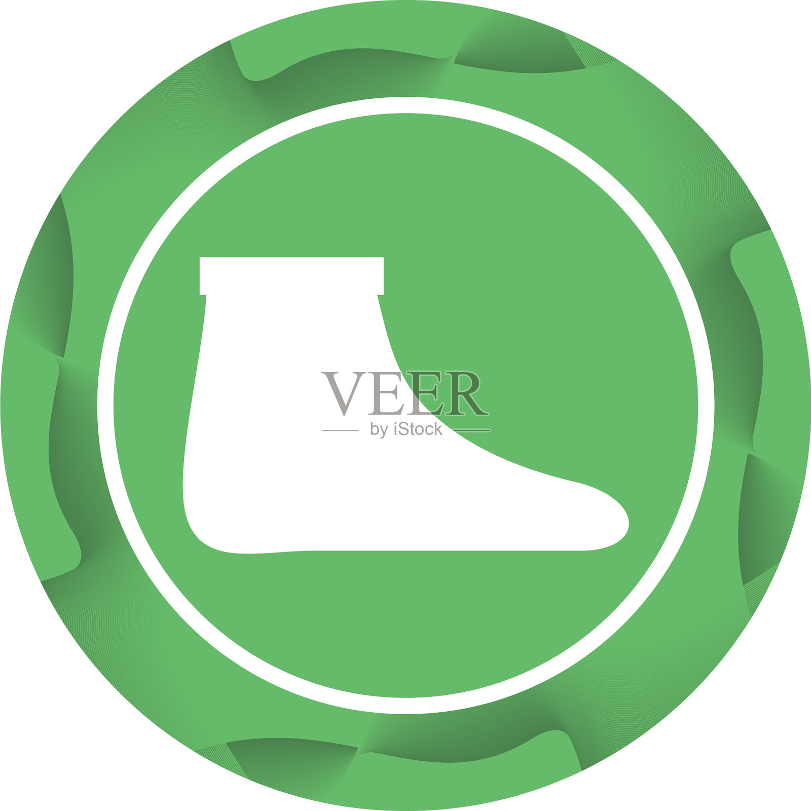 漂亮的袜子字形图标插画图片素材