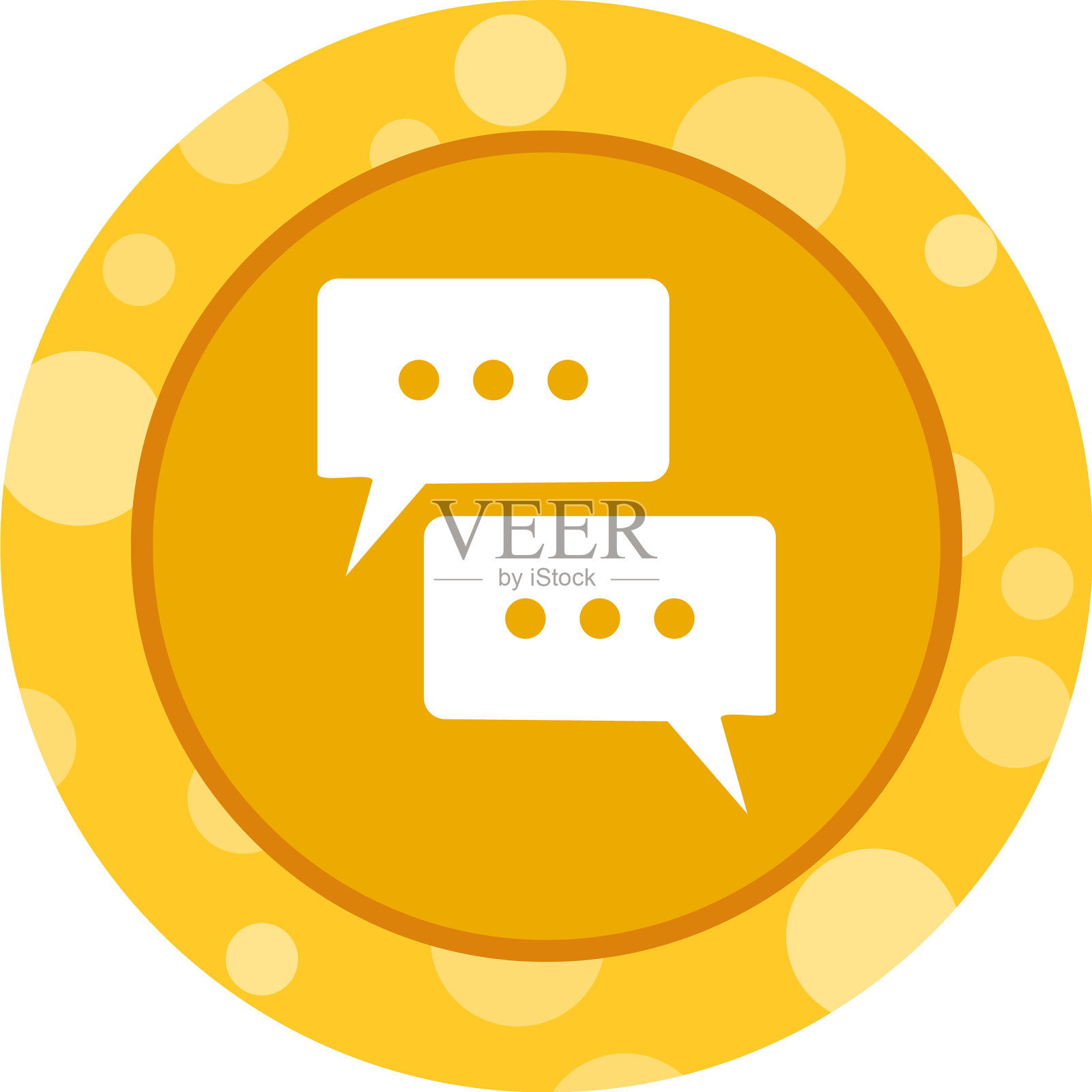 美丽的对话字形图标插画图片素材