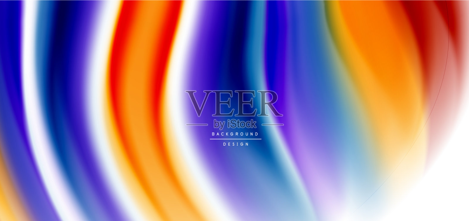 丝滑的线条上的白色液体液体的颜色插画图片素材