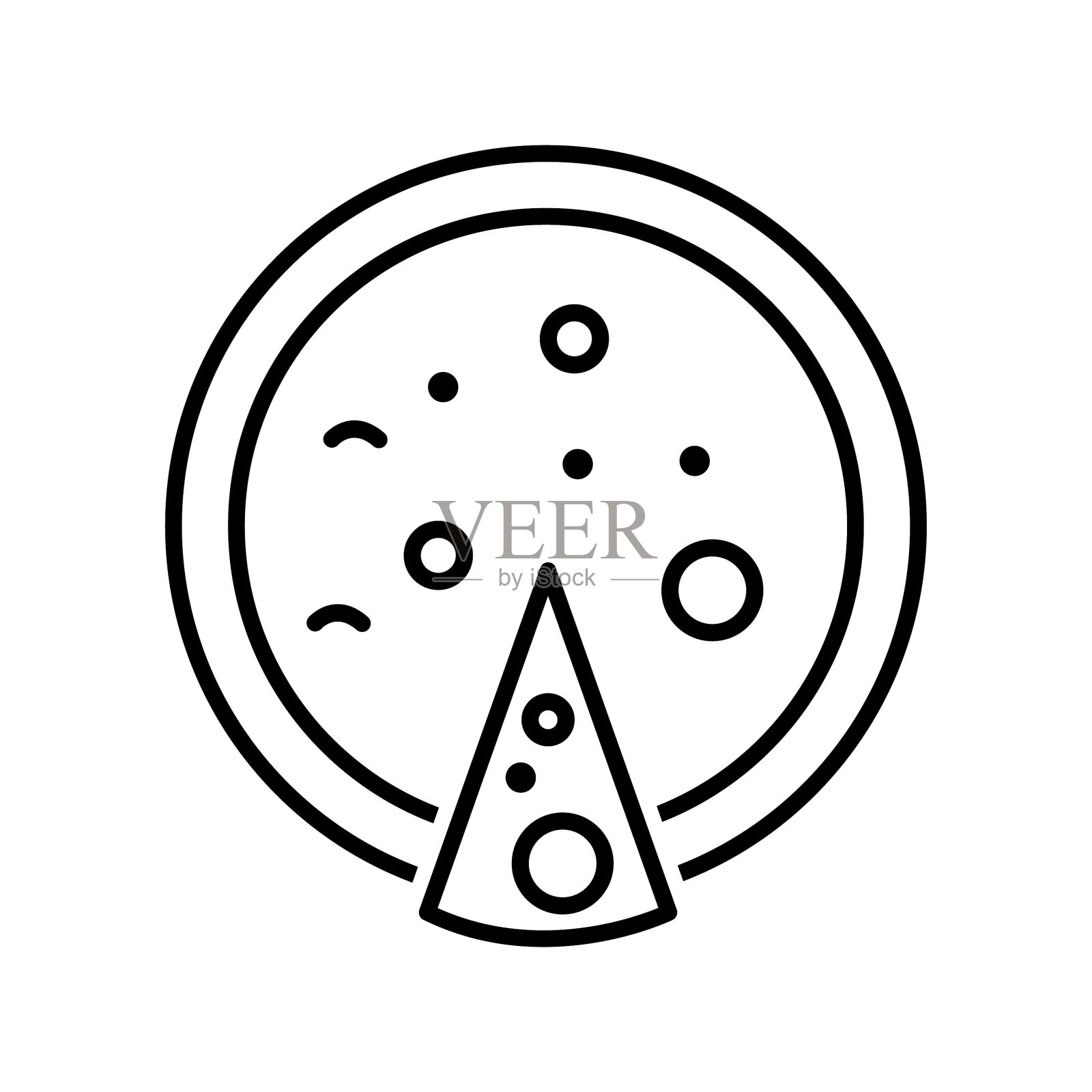 独特的披萨系列图标插画图片素材