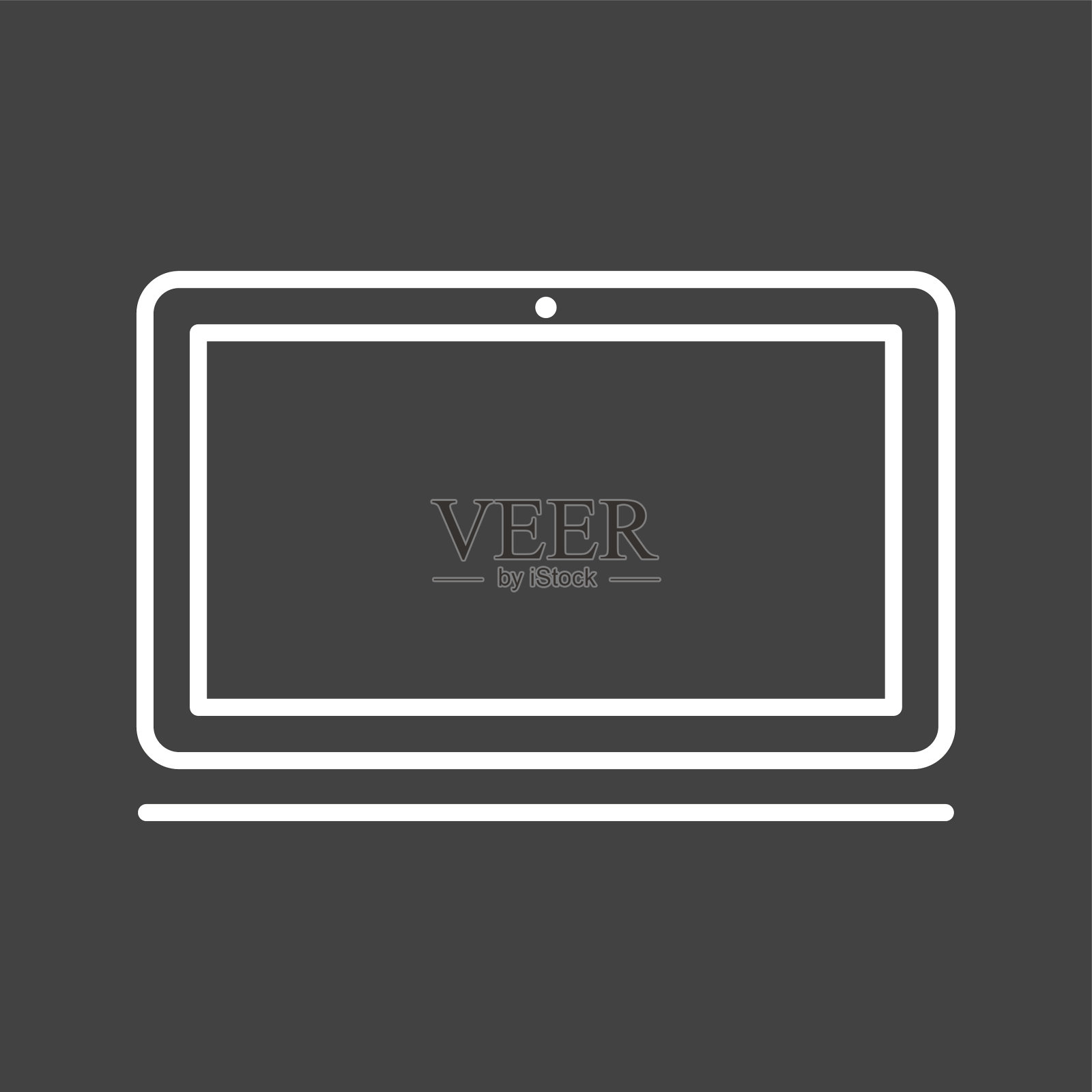 独特的笔记本电脑线路图标插画图片素材