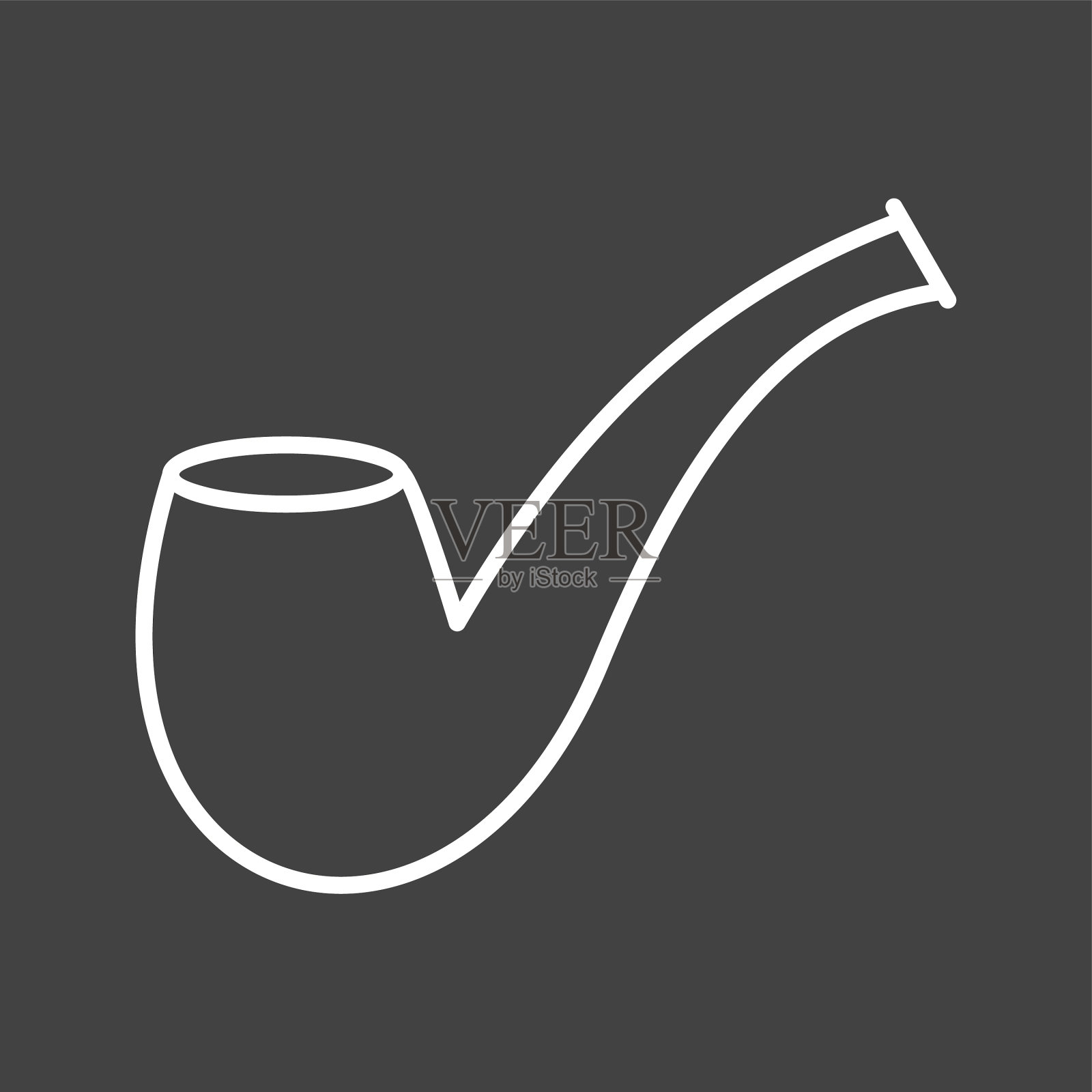 独特的吸烟管道图标图标素材