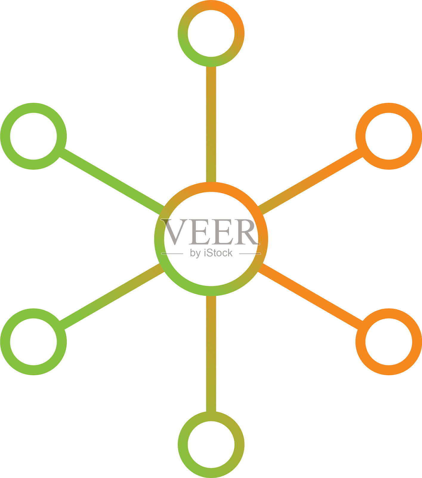 独特的分子结构ii线图标图标素材