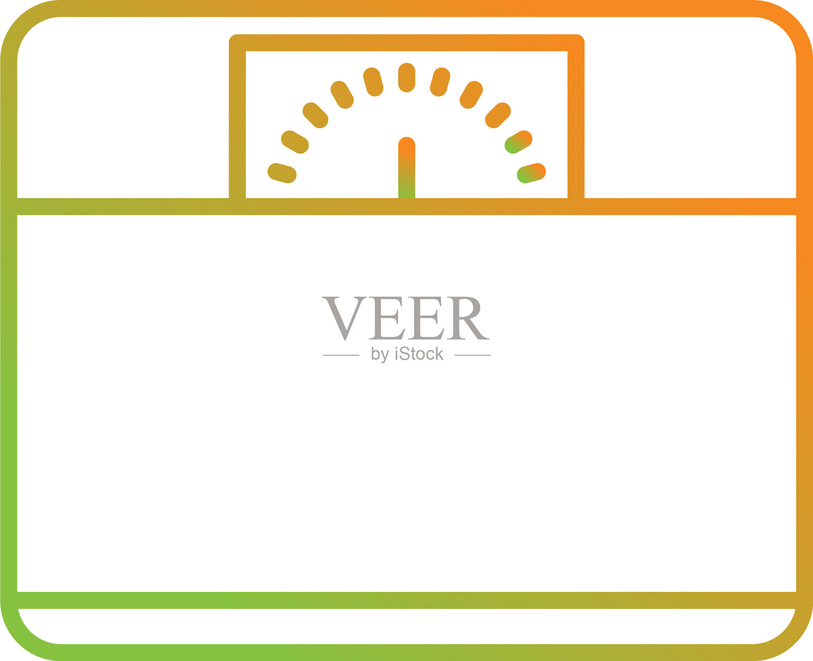 独特的称重机流水线图标设计元素图片