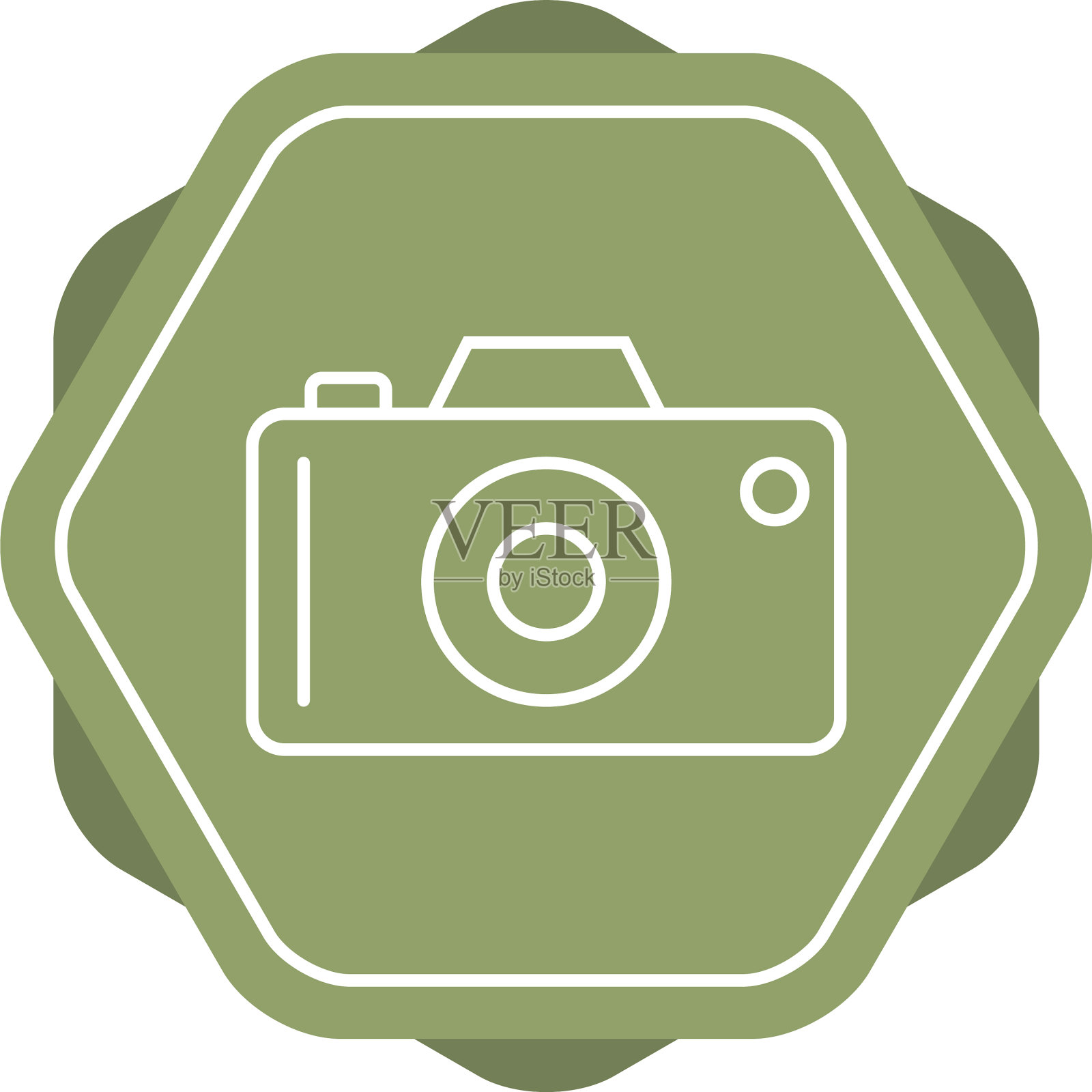 独特的相机线条图标图标素材