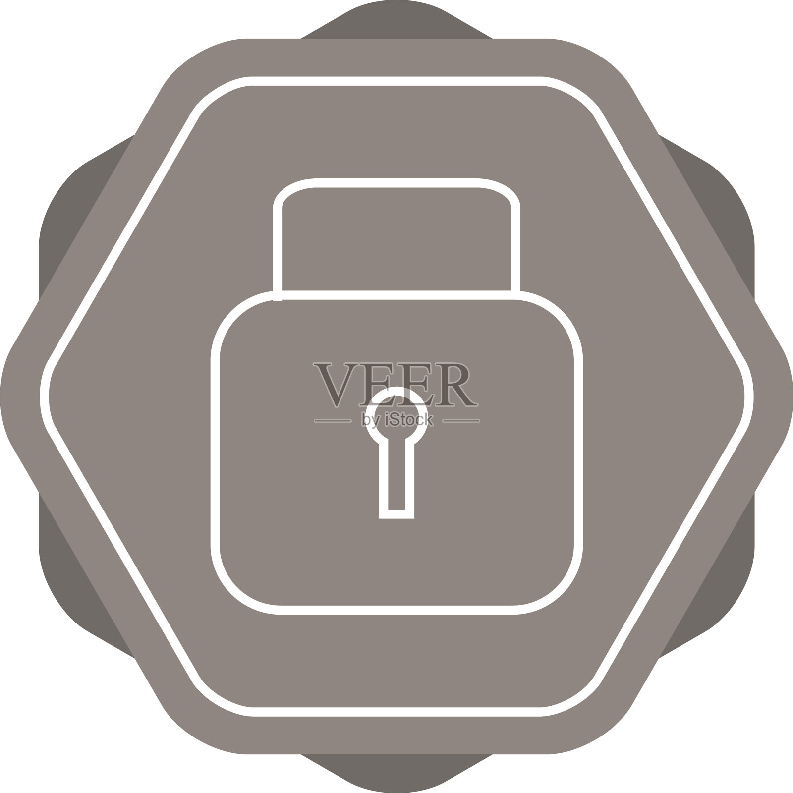 独特的安全线图标插画图片素材