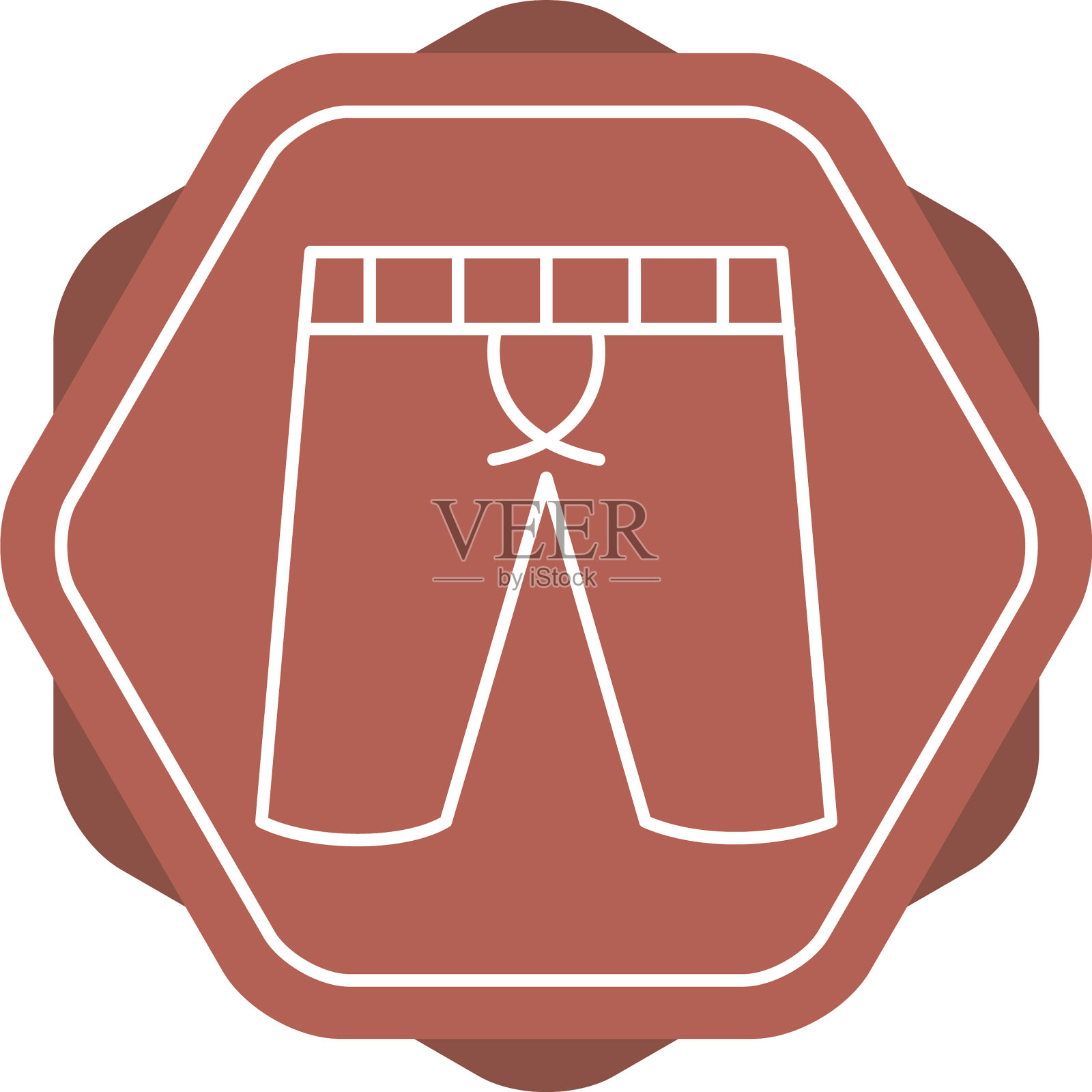 独特的短裤系列图标插画图片素材