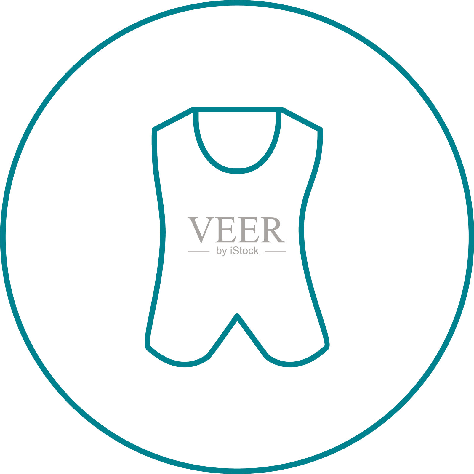 独特的背心线图标插画图片素材