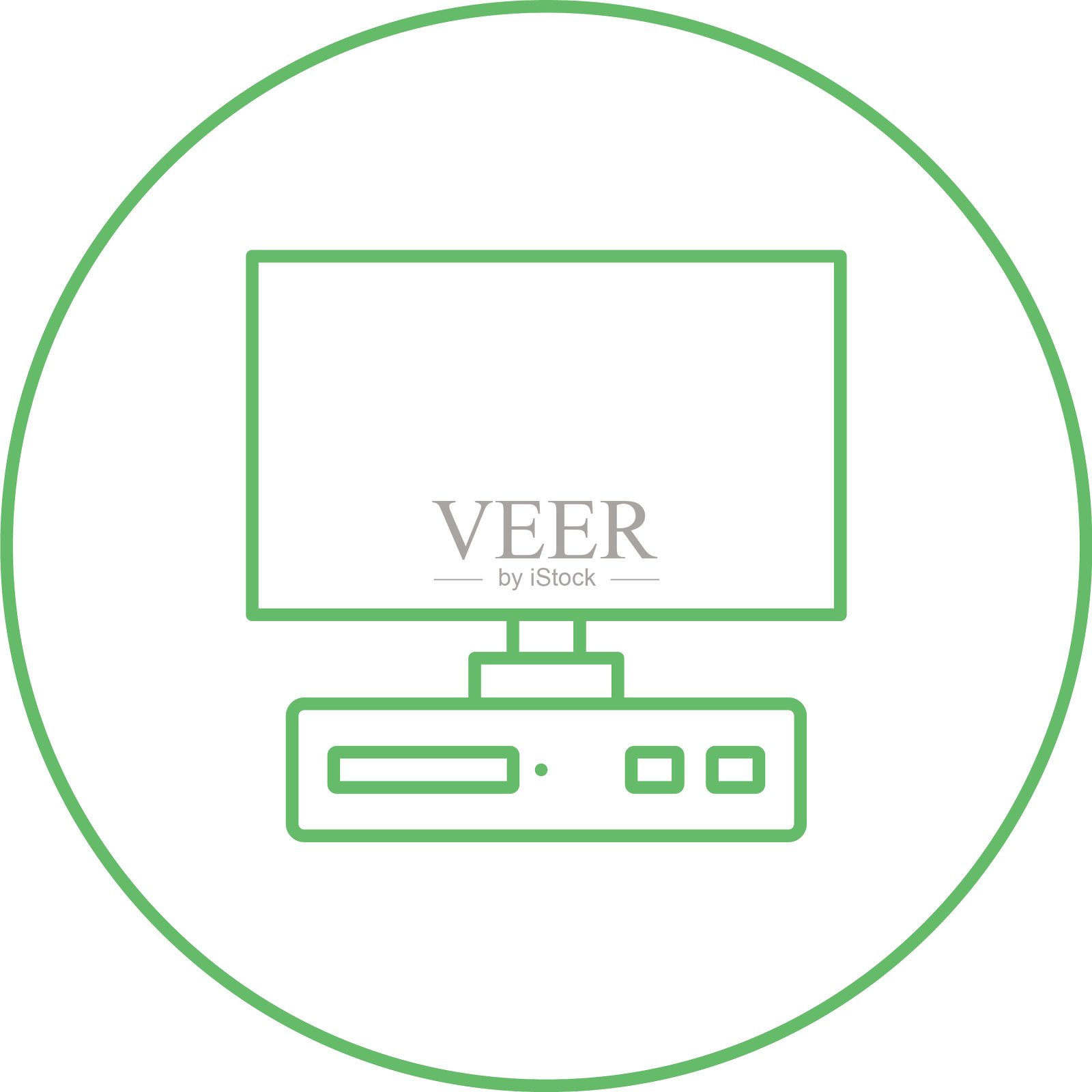 独特的桌面线路图标插画图片素材