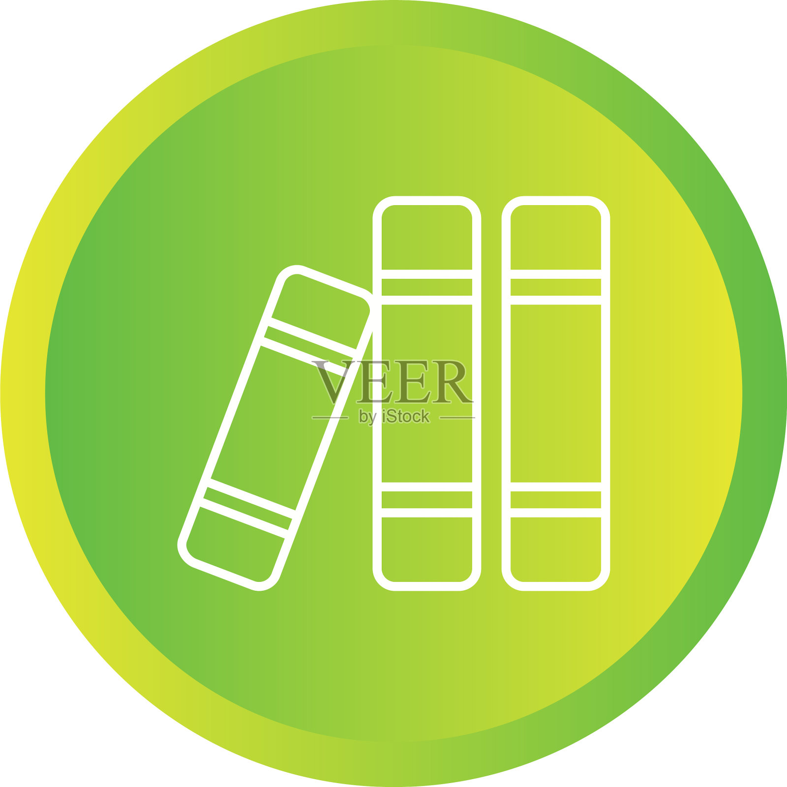 独特的图书系列图标插画图片素材