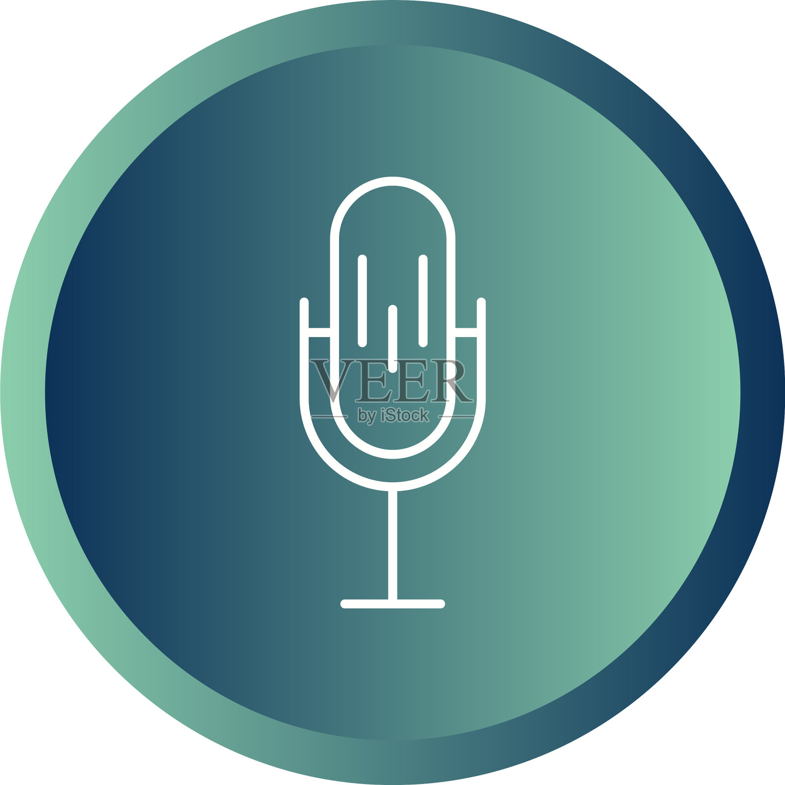 独特的麦线图标插画图片素材