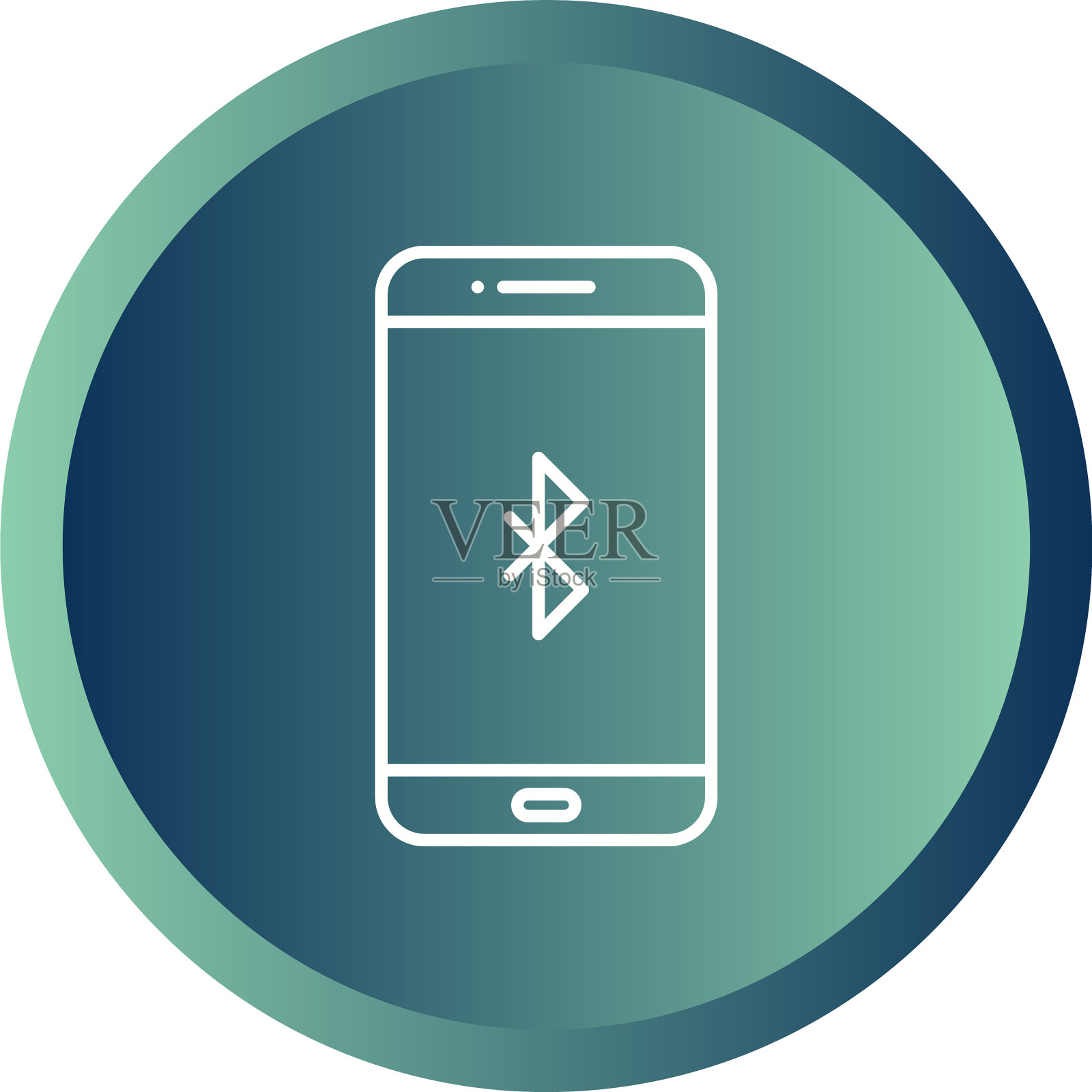 独特的蓝牙连接线图标图标素材