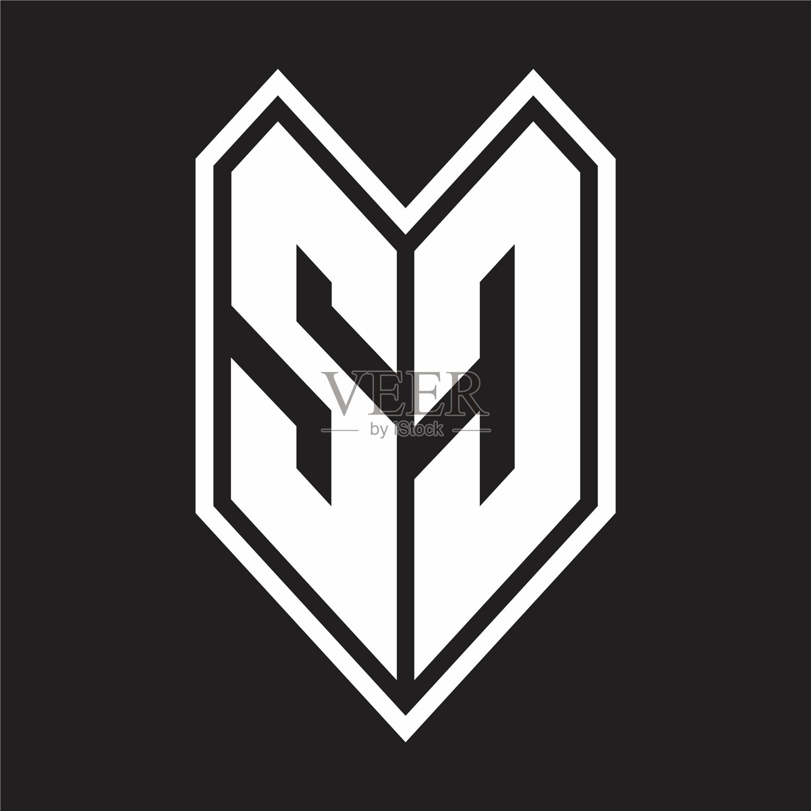 Sc标志字母与会徽线条风格隔离插画图片素材