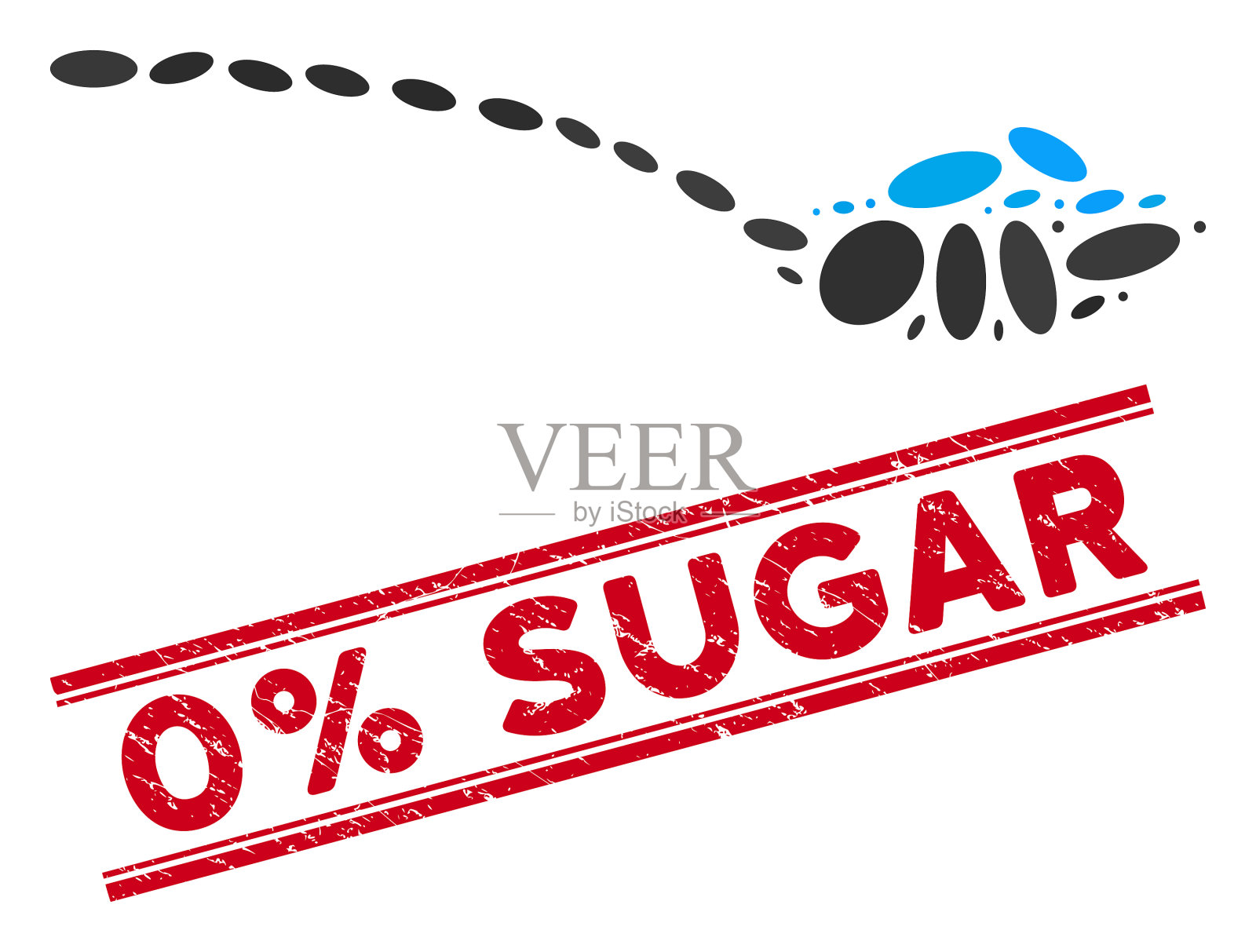 马赛克粉勺图标与纹理0%插画图片素材