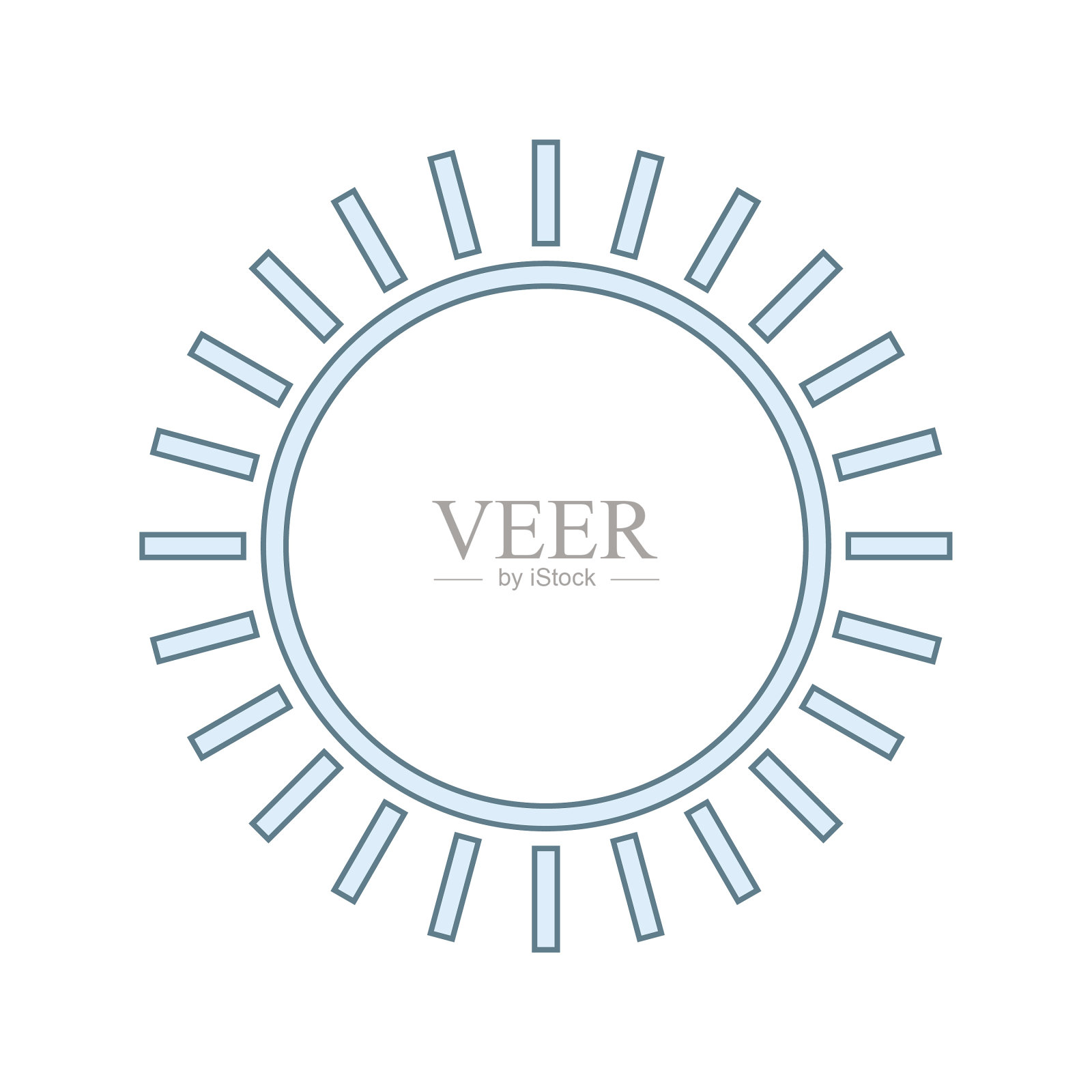 独特的太阳线图标图标素材